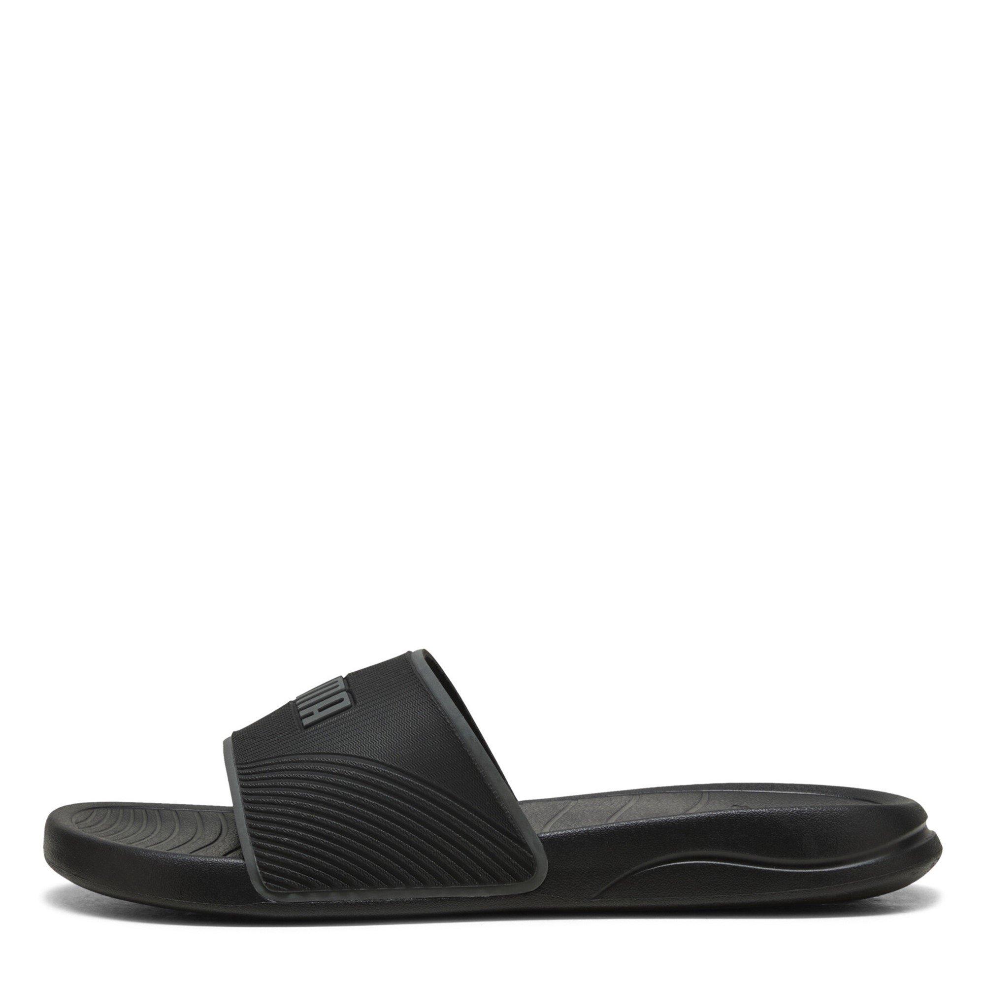 Black/Dark Gray - Puma - Women's Pool Sliders - 3