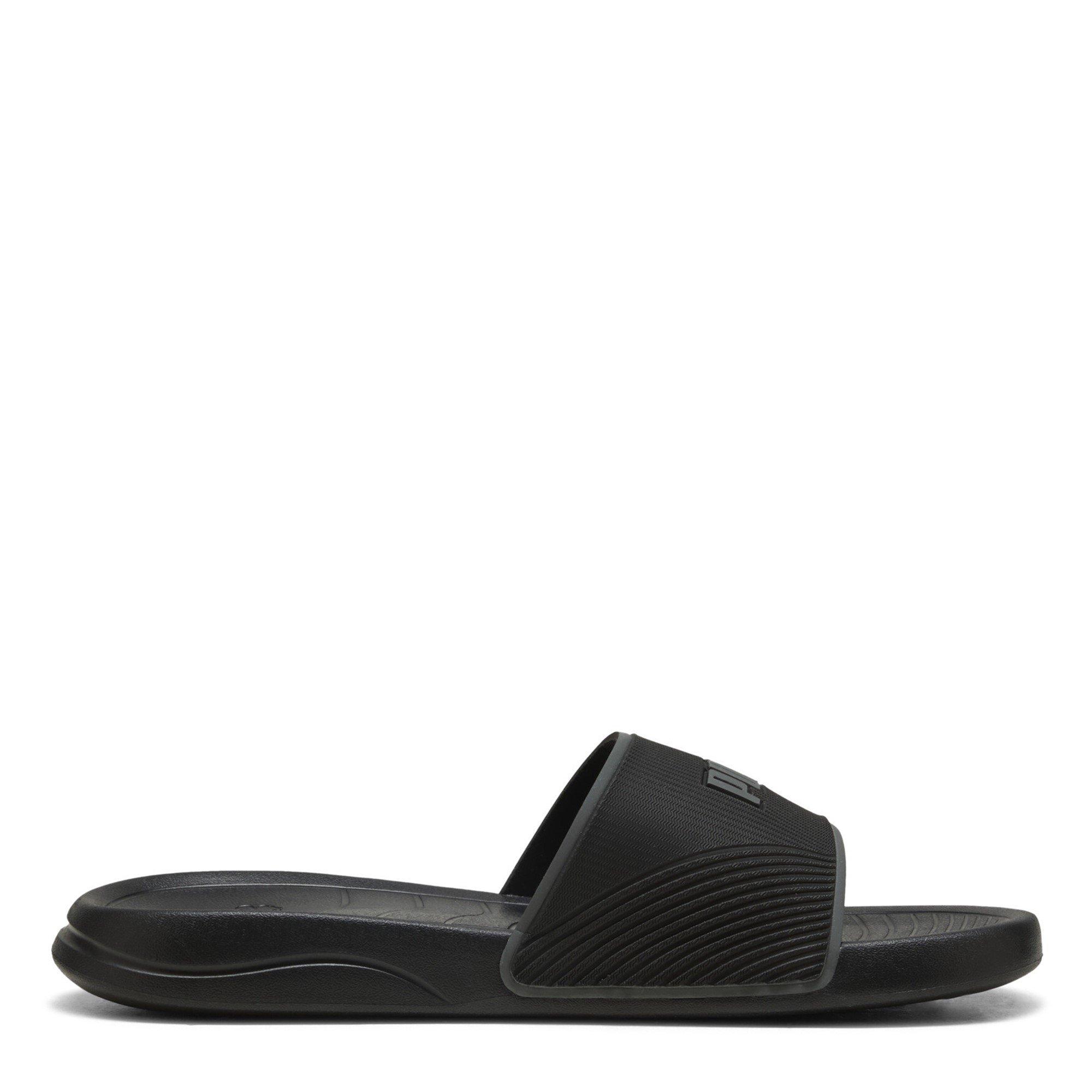 Black/Dark Gray - Puma - Women's Pool Sliders - 4