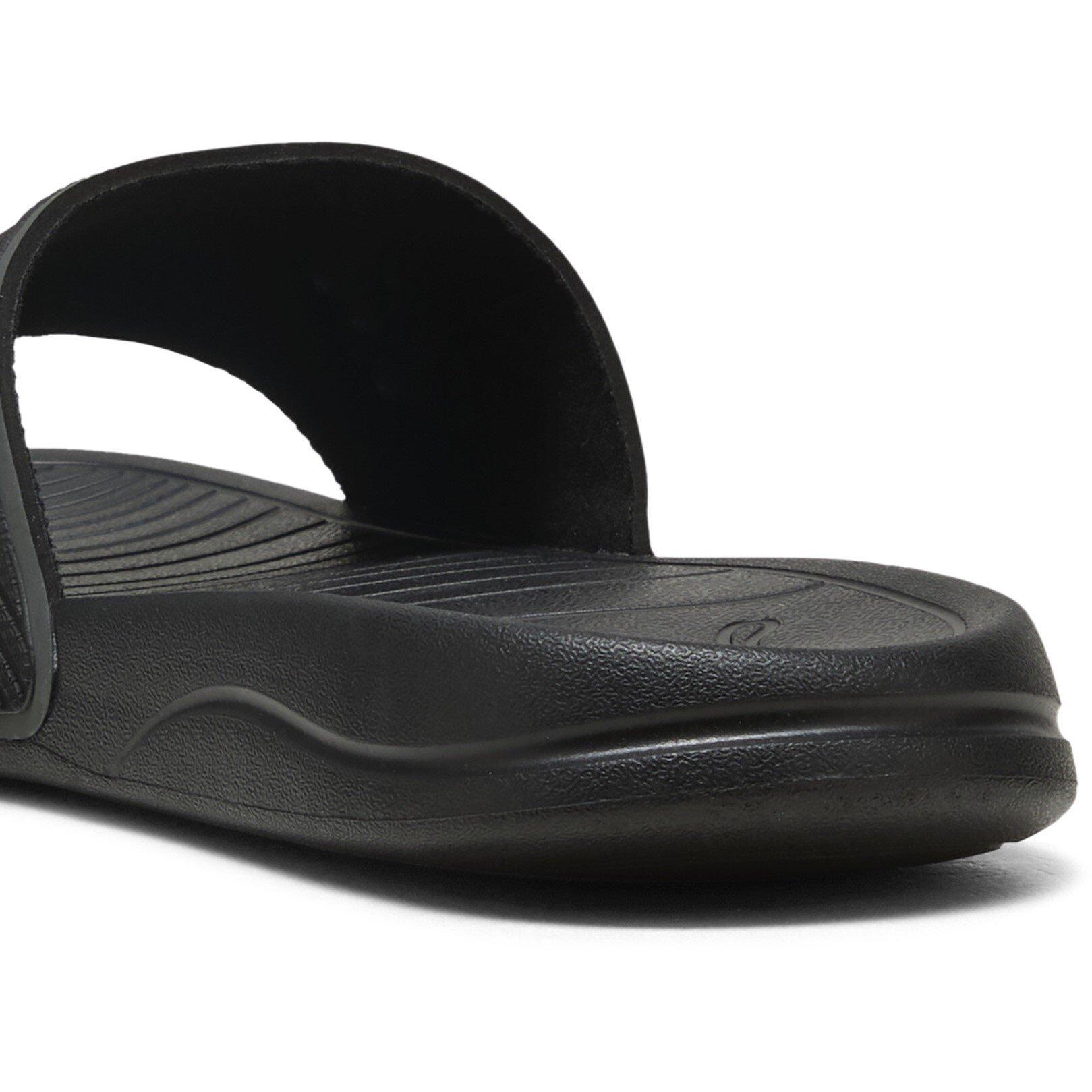 Black/Dark Gray - Puma - Women's Pool Sliders - 5
