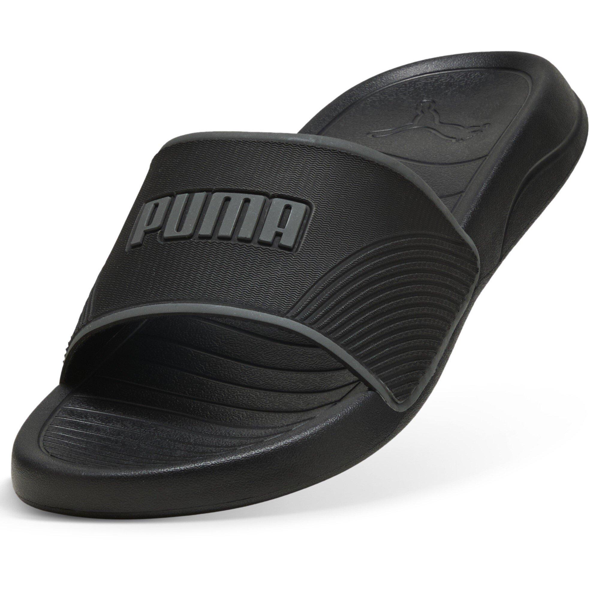 Black/Dark Gray - Puma - Women's Pool Sliders - 6