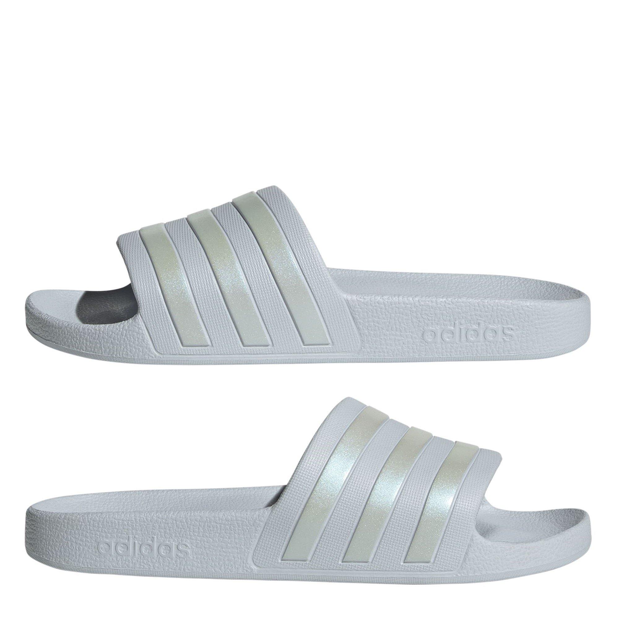 Halo Blue - adidas - Adilette Aqua Womens Slides - 9