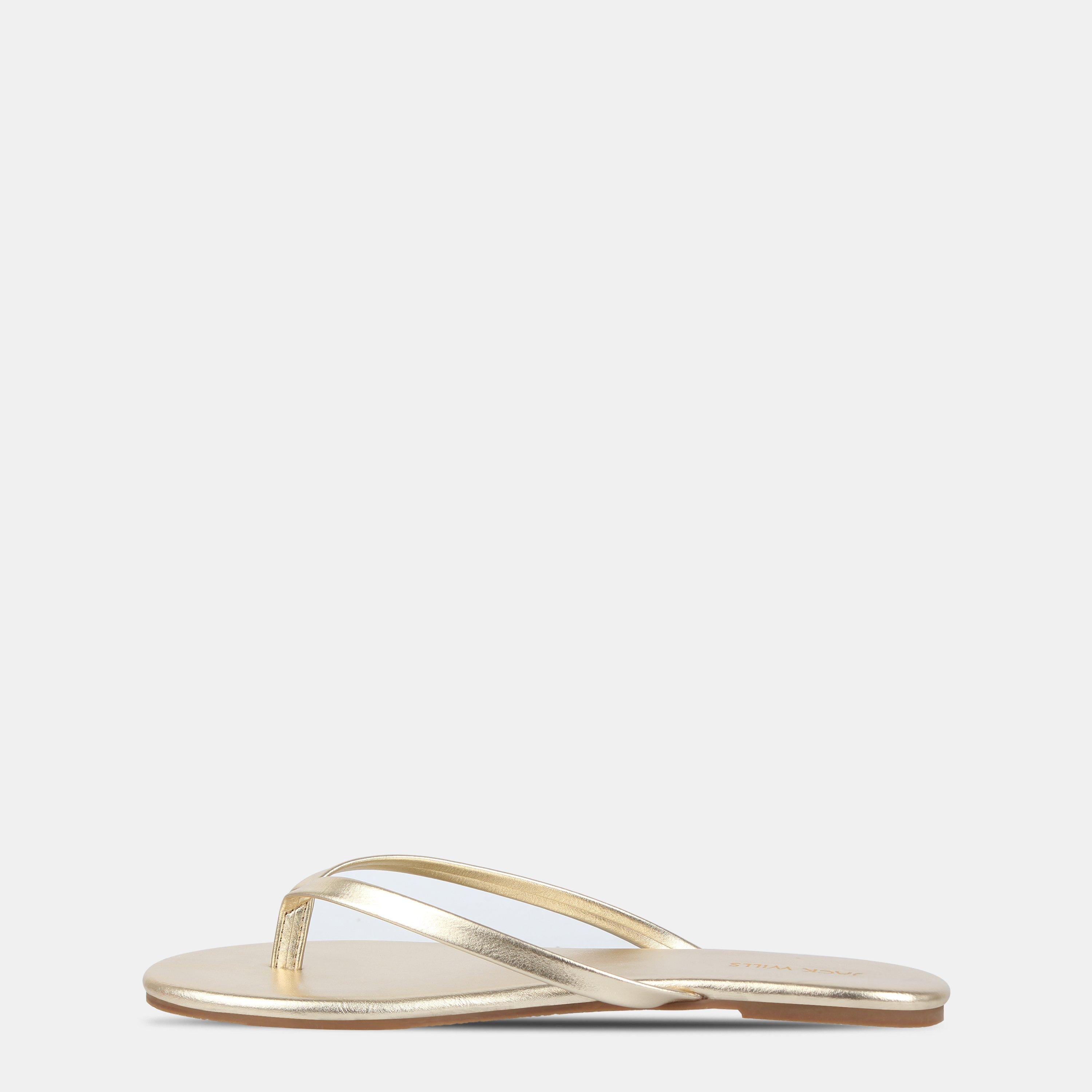 Gold - Jack Wills - Jack Wills Flip Flops Womens - 2