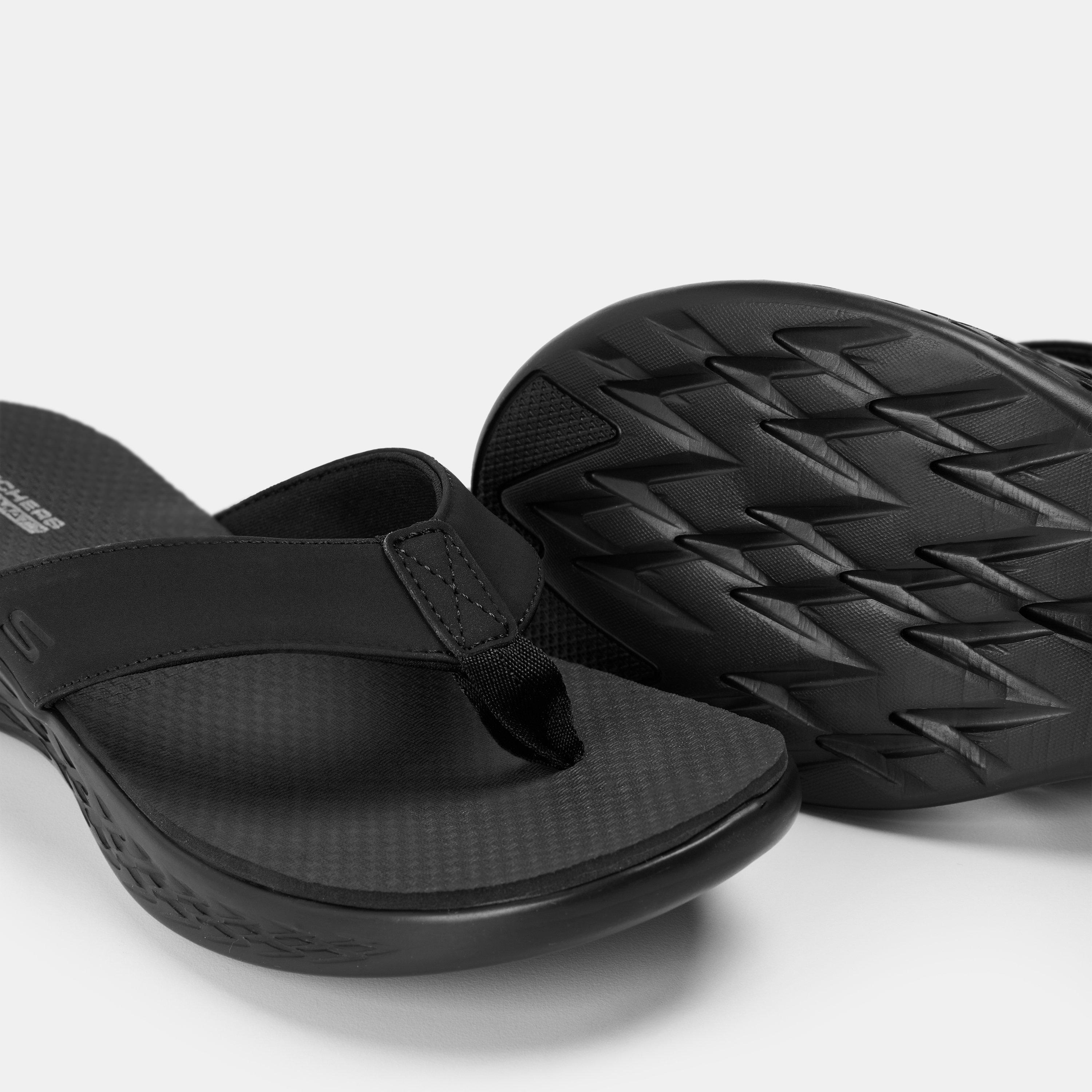 Black - Skechers - On The Go Vacay Womens Flip Flops - 3