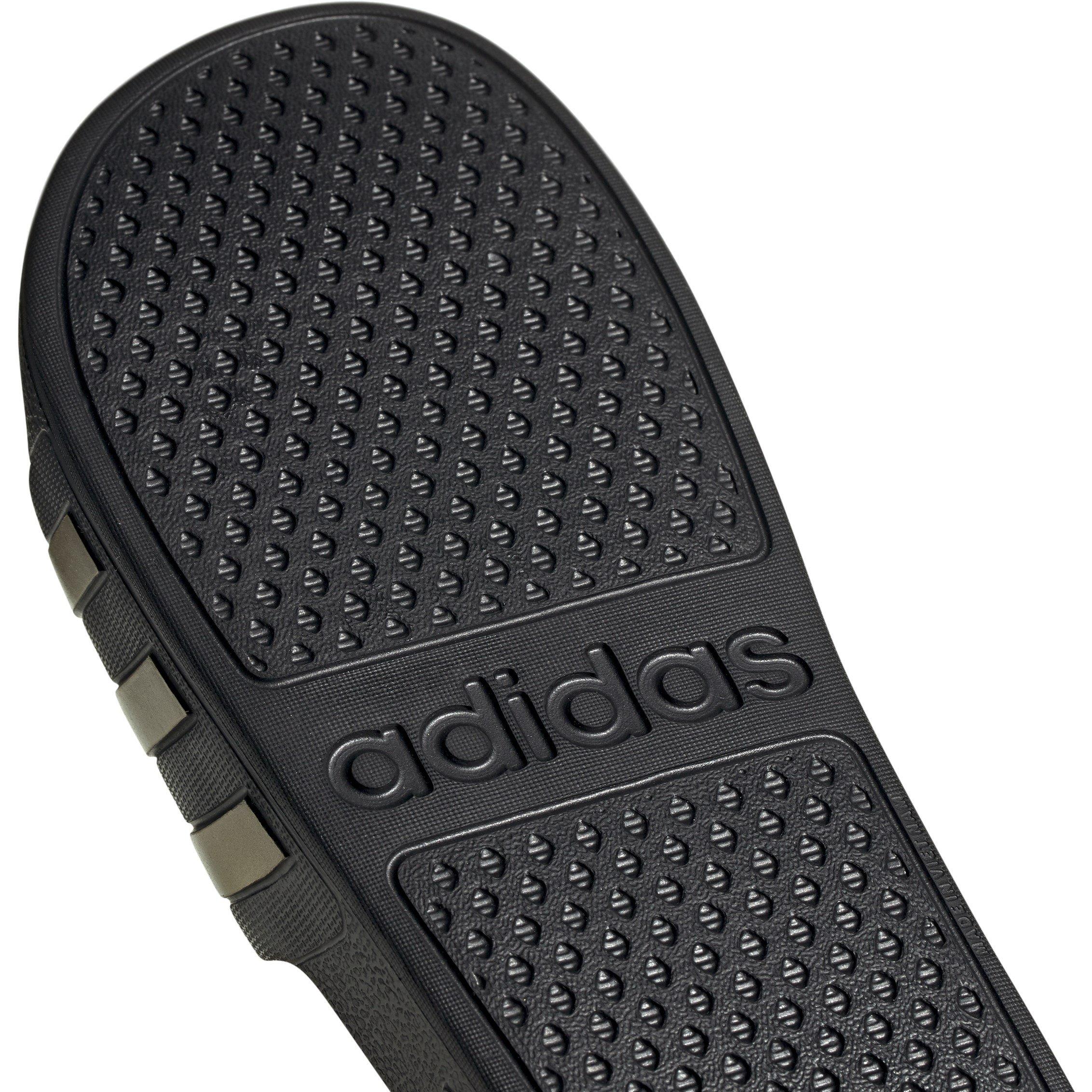 Black/Metalic - adidas - Adilette Aqua Slide Womens - 9