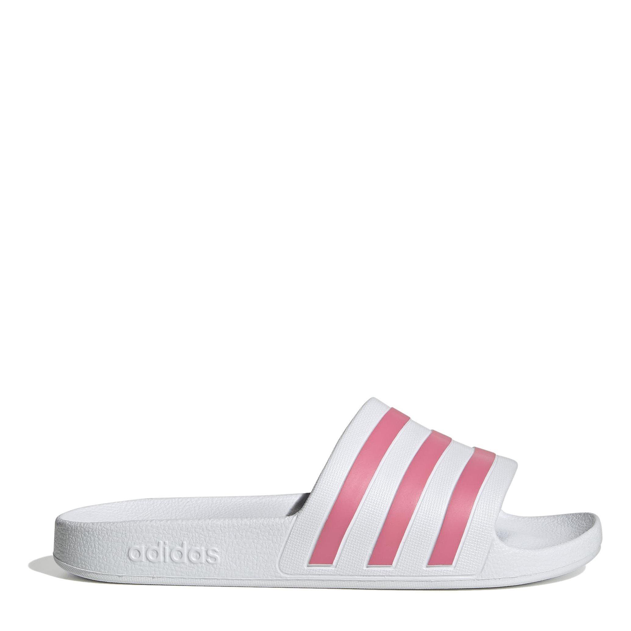 Adidas Women's Adilette Aqua Slide - White/Roston - 6 (39.3)