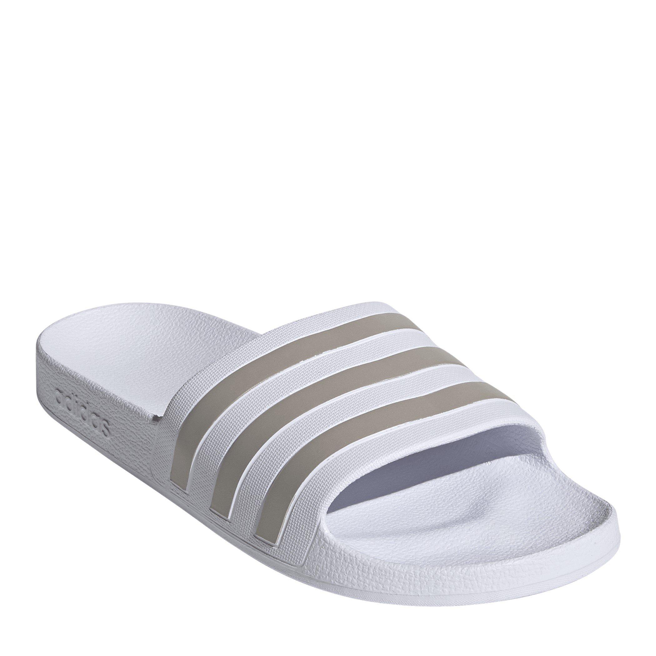 Hvid/Metallic - adidas - adidas Adilette Aqua Slide Womens - 3