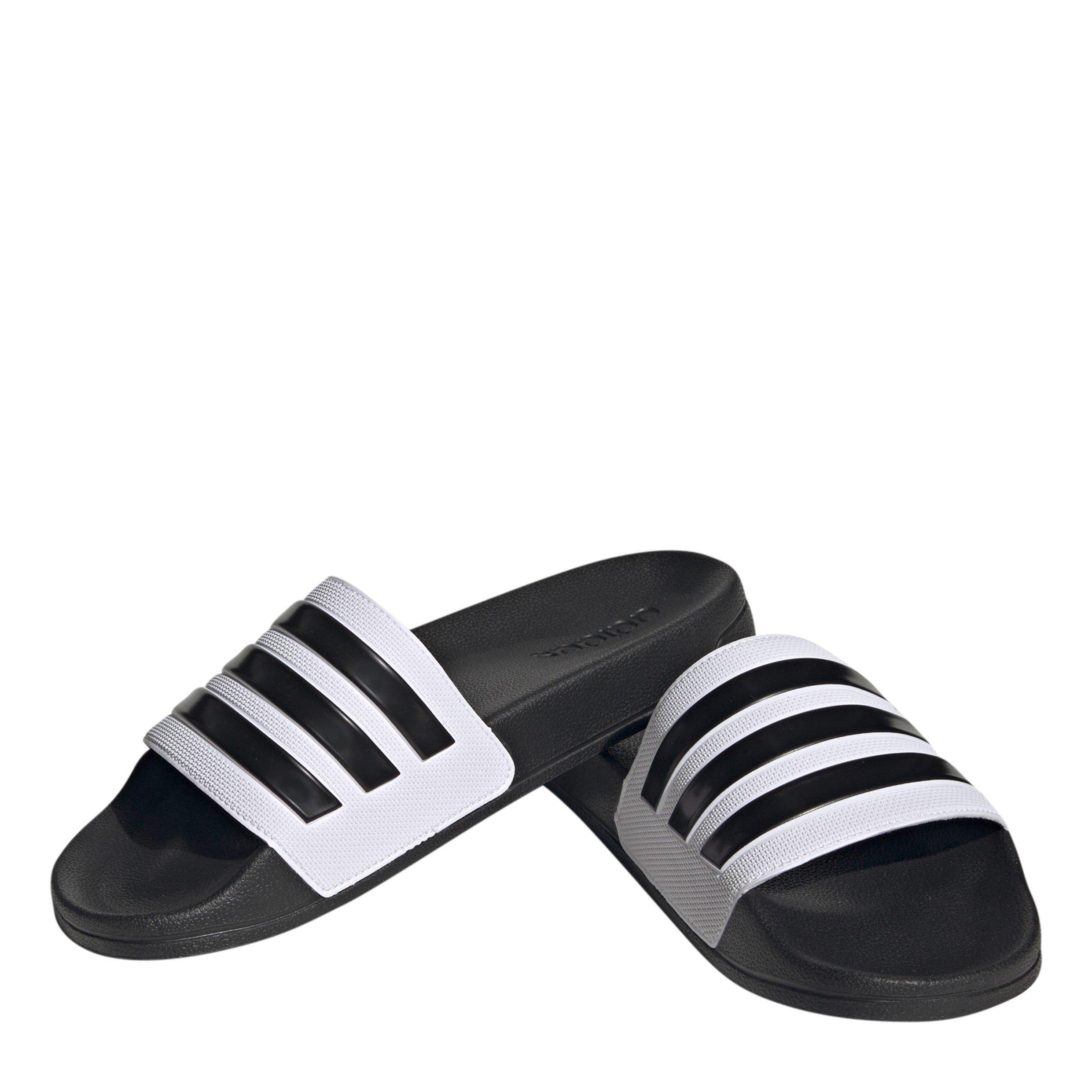 Wht/Core black - adidas - Adilette Shower Womens Slide Sandals - 3