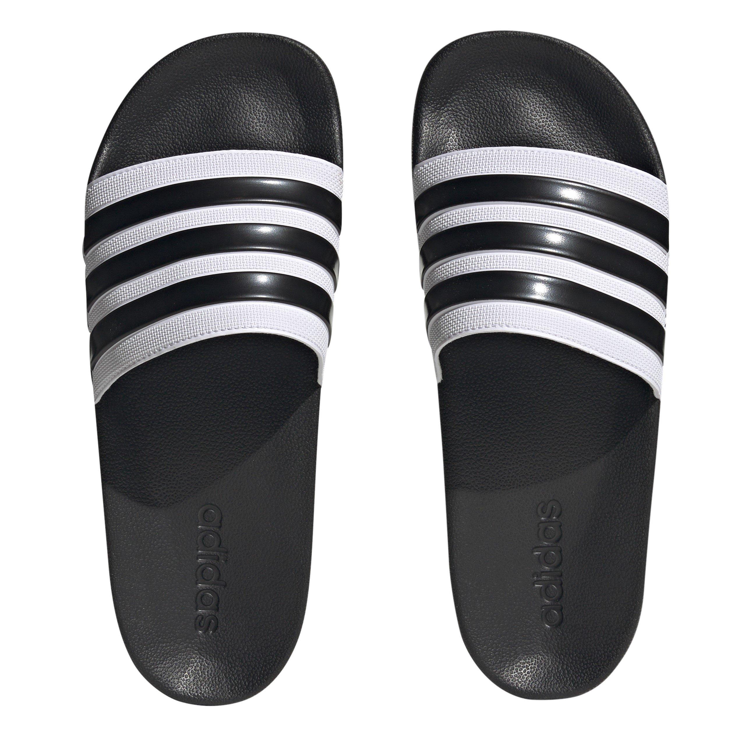 Wht/Core black - adidas - Adilette Shower Womens Slide Sandals - 5