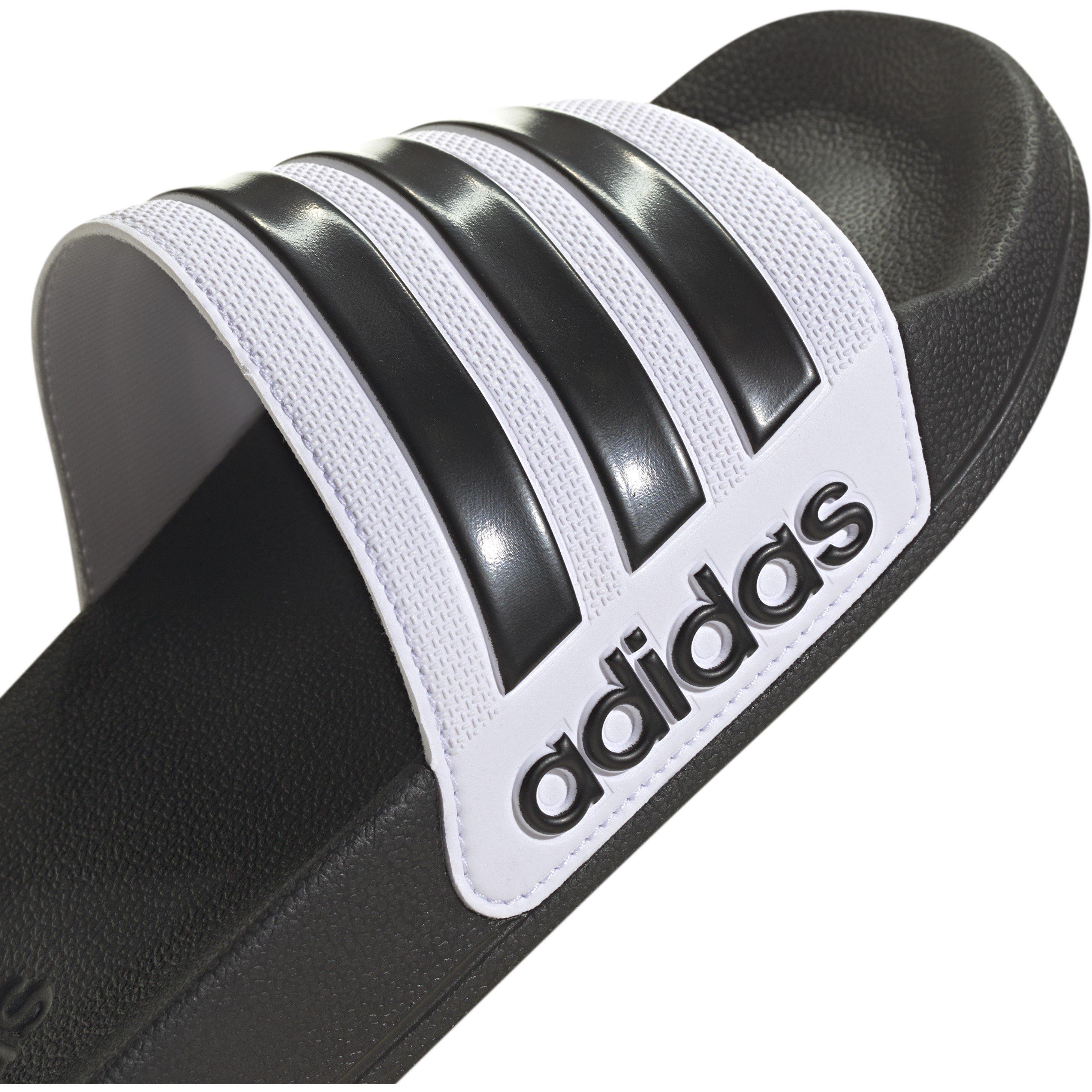 Wht/Core black - adidas - Adilette Shower Womens Slide Sandals - 7