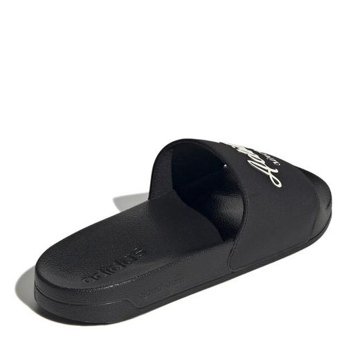 CBlk/WonWht - adidas - Adilette Shower Womens Slide Sandals - 4