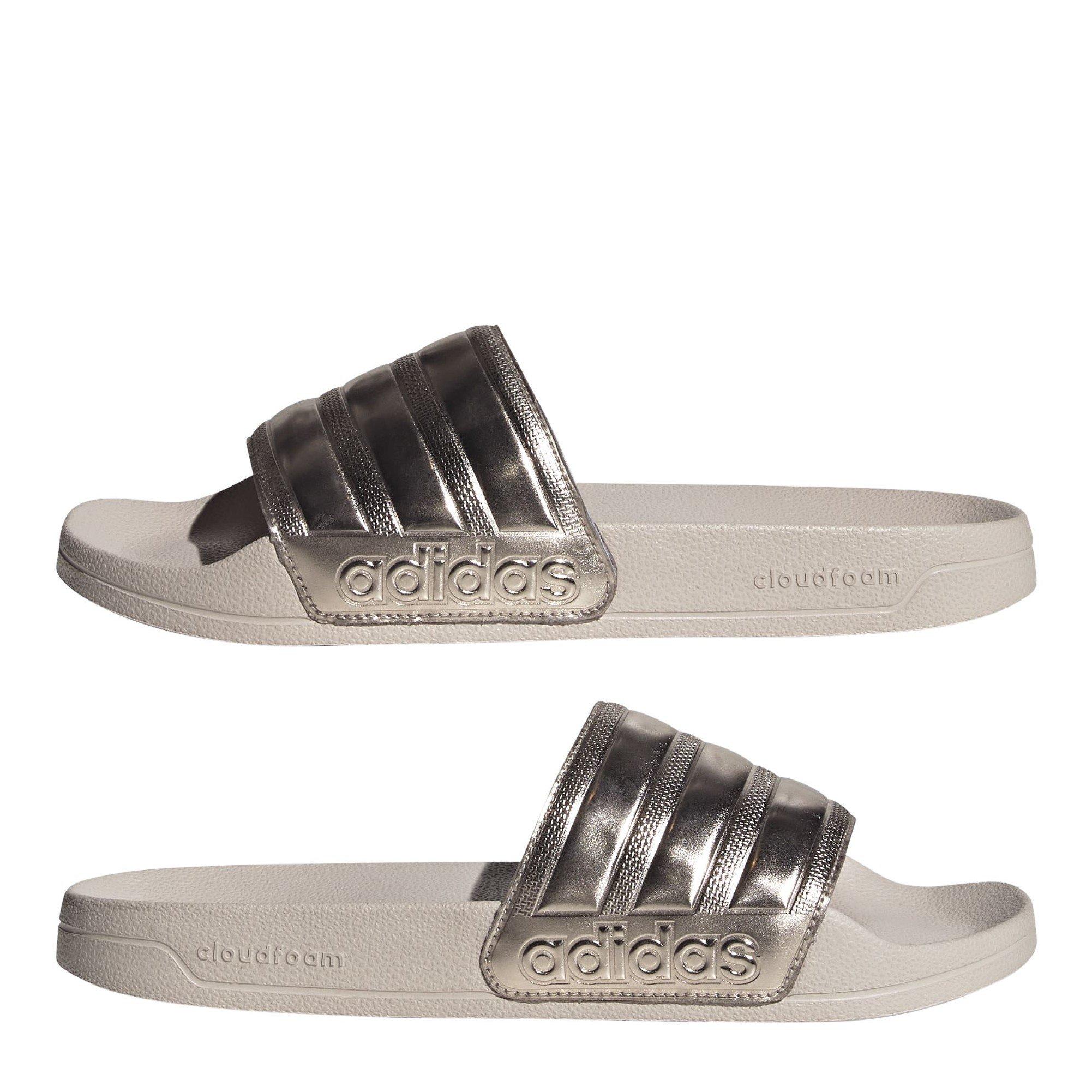 Champagne/Mauve - adidas - Adilette Shower Womens Slide Sandals - 9