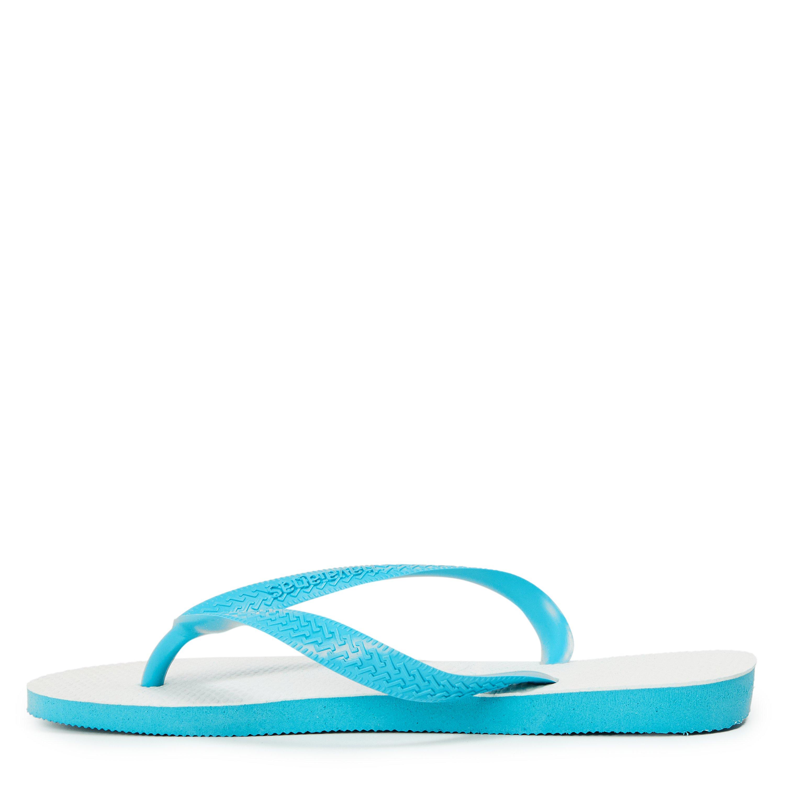 Azul Blue - Havaianas - Hav. Tradicional Blue 39/40 Flip Flops Womens - 2