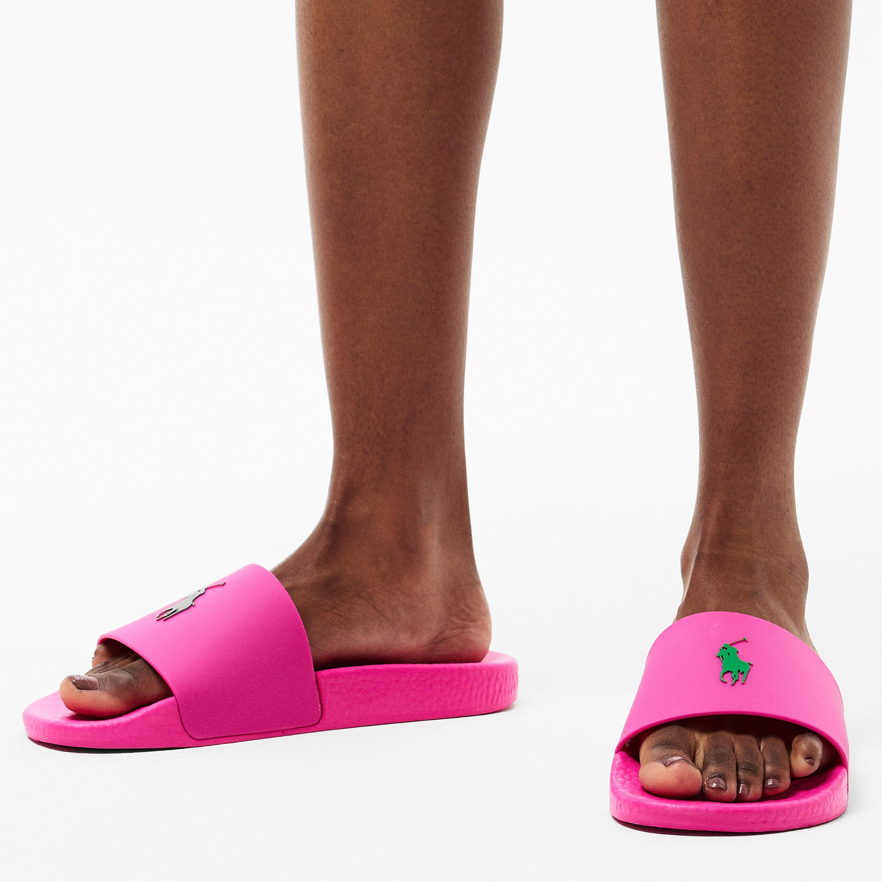 Regatta Pink - Polo Ralph Lauren - Signature Pony Polo Slide - 3