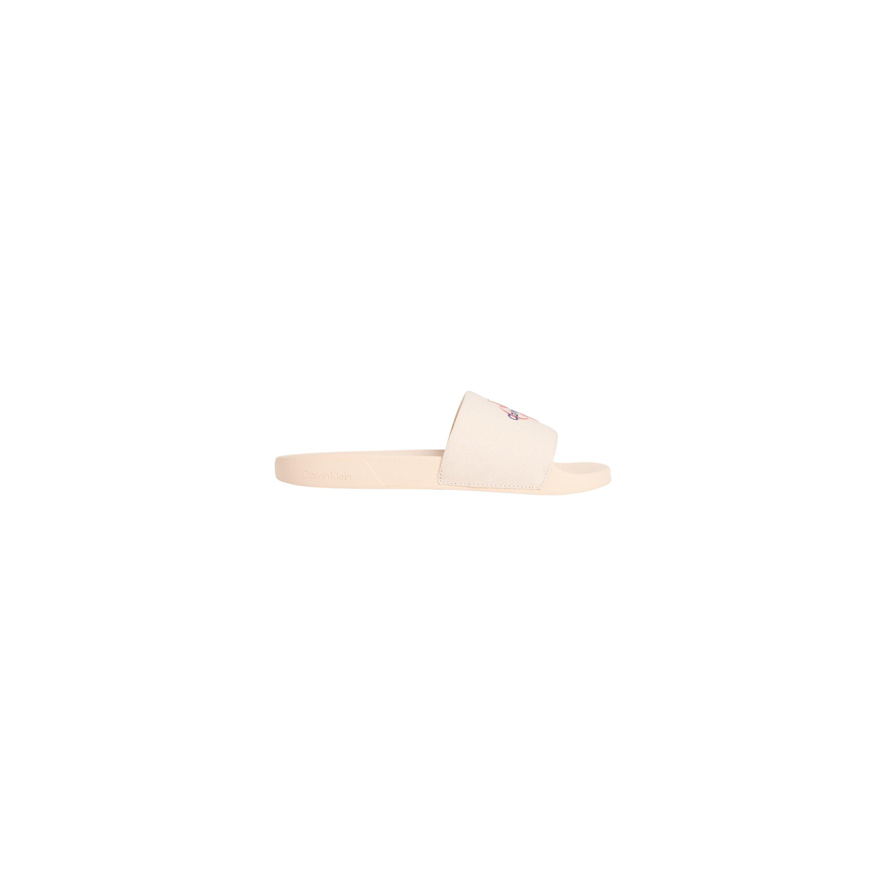 Calvin Klein Women's Pool Sliders - Calico/Pch Pnk - 3.5 (36)