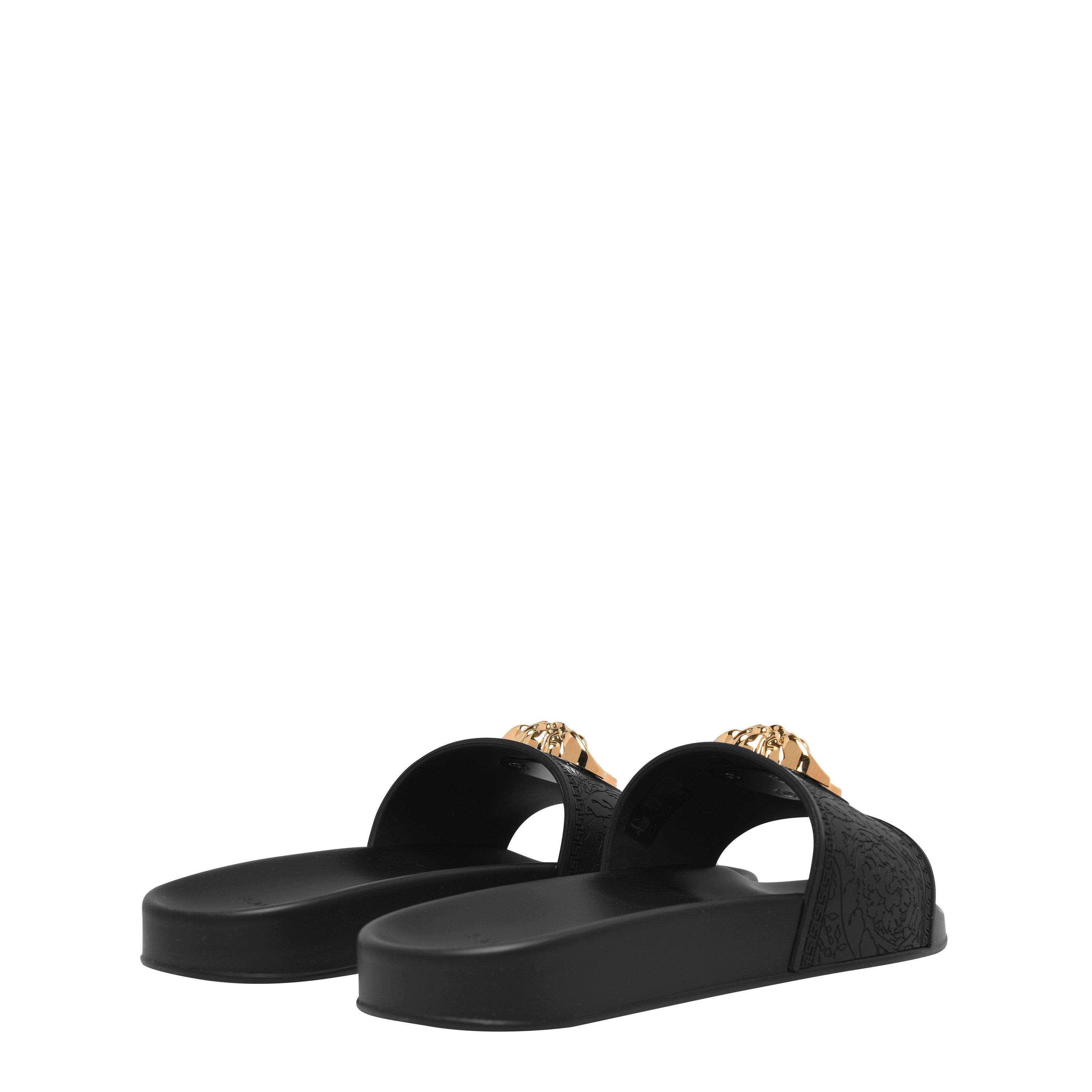 Black KVO41 - Versace - La Medusa Pool Slides - 4
