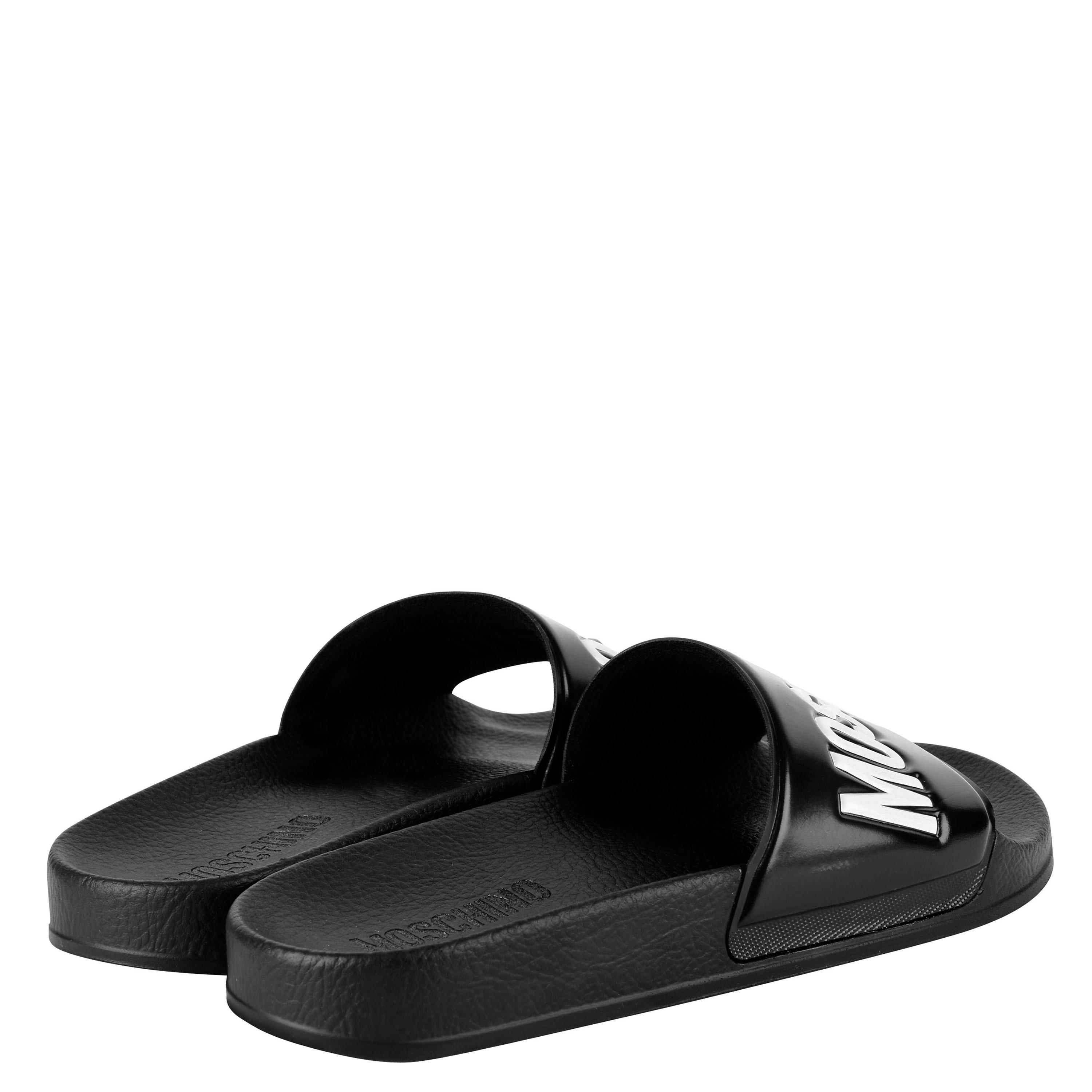 Black - Moschino - Logo Sliders - 9
