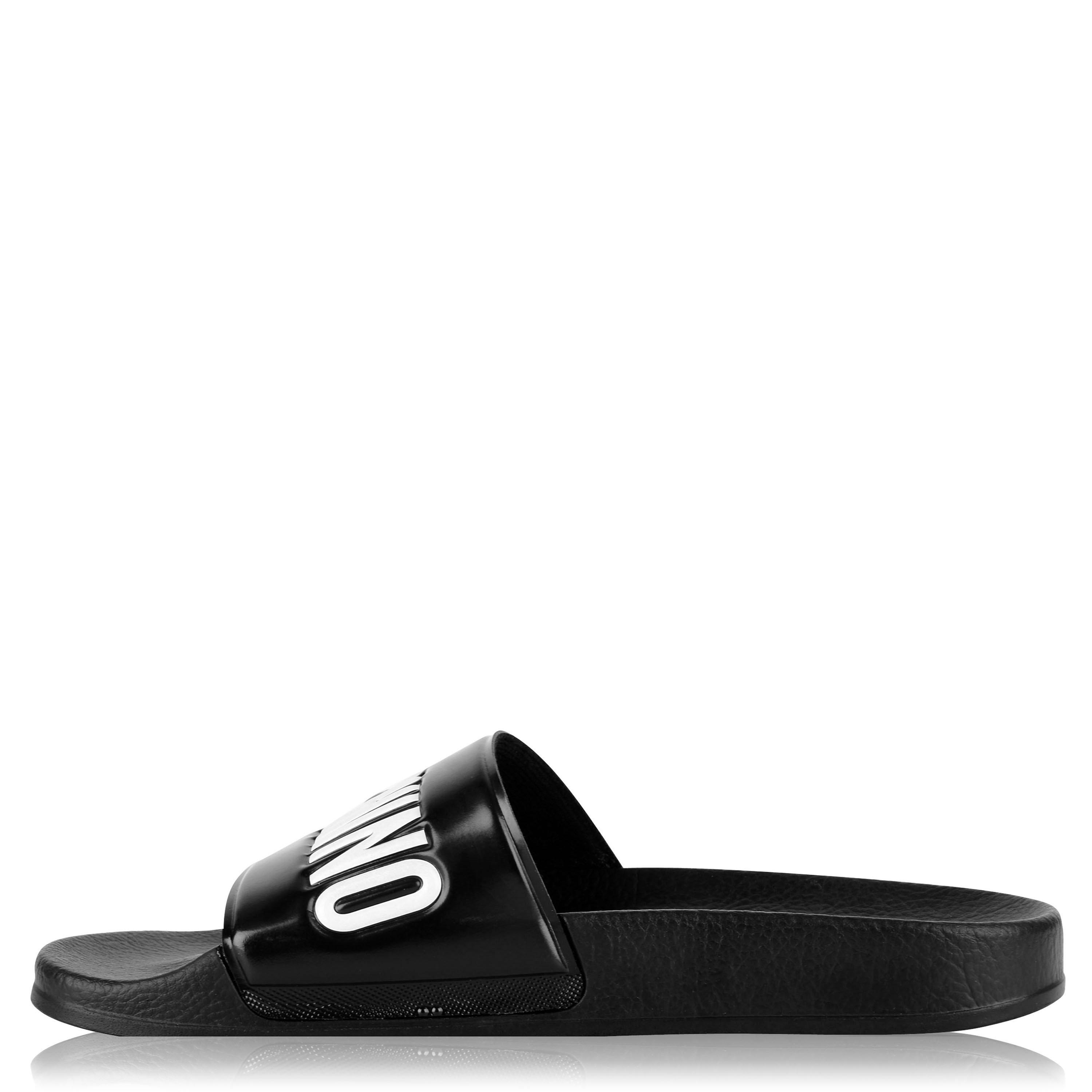 Black - Moschino - Logo Sliders - 3