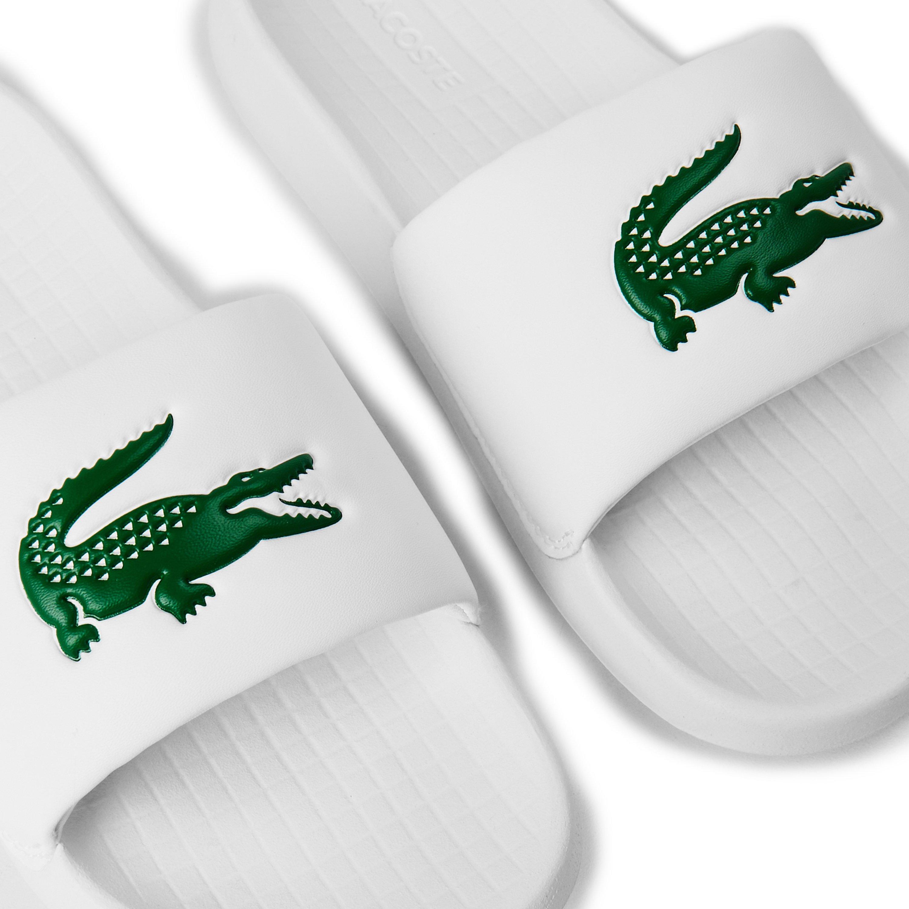 Wht/Grn - Lacoste - Women's Serve Slide 1.0 Slider - 3