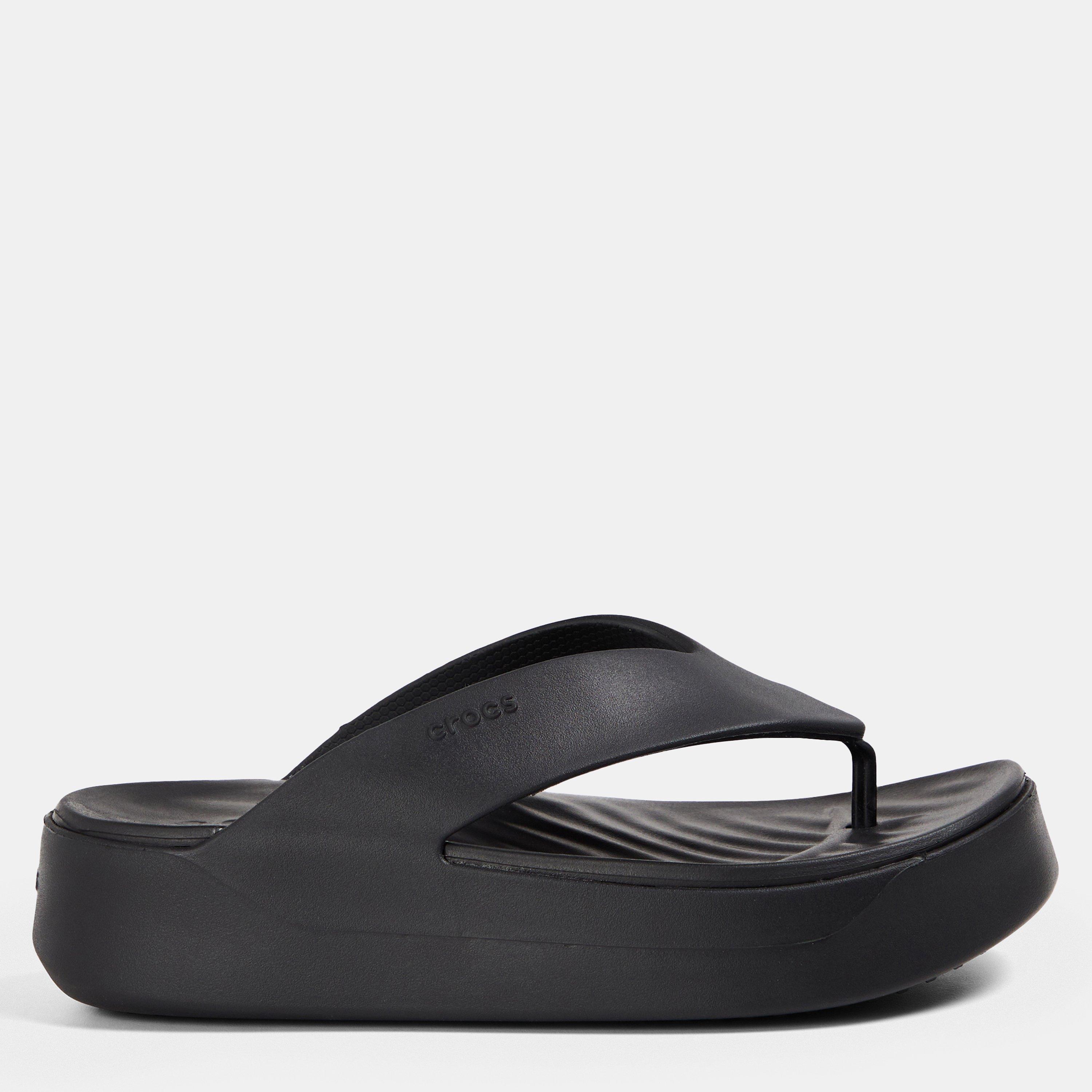 Negro - Crocs - Women's Platform Flip Flops - 1