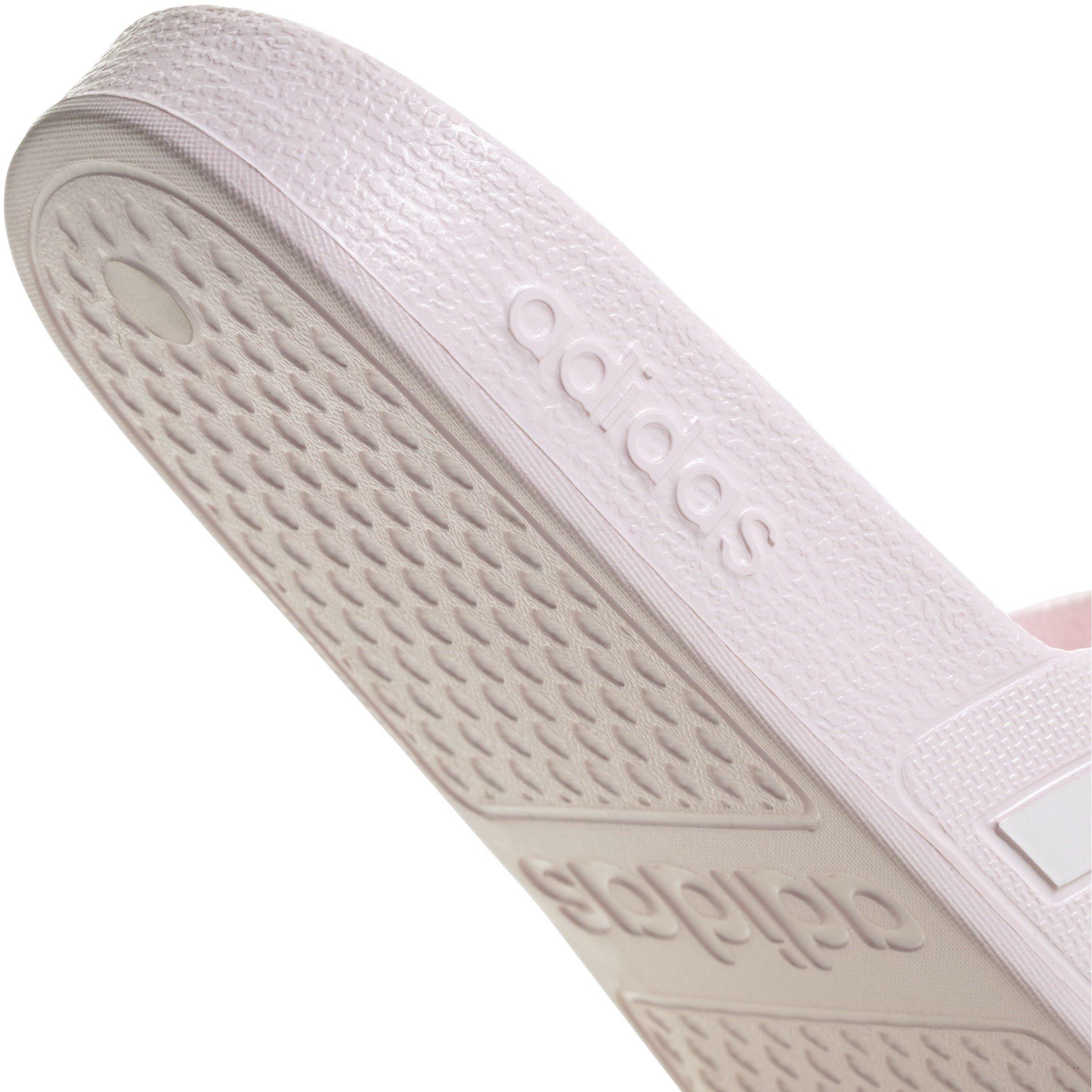 Almost Pink/Wht - adidas - Adilette Aqua Womens Slide Sandals - 8