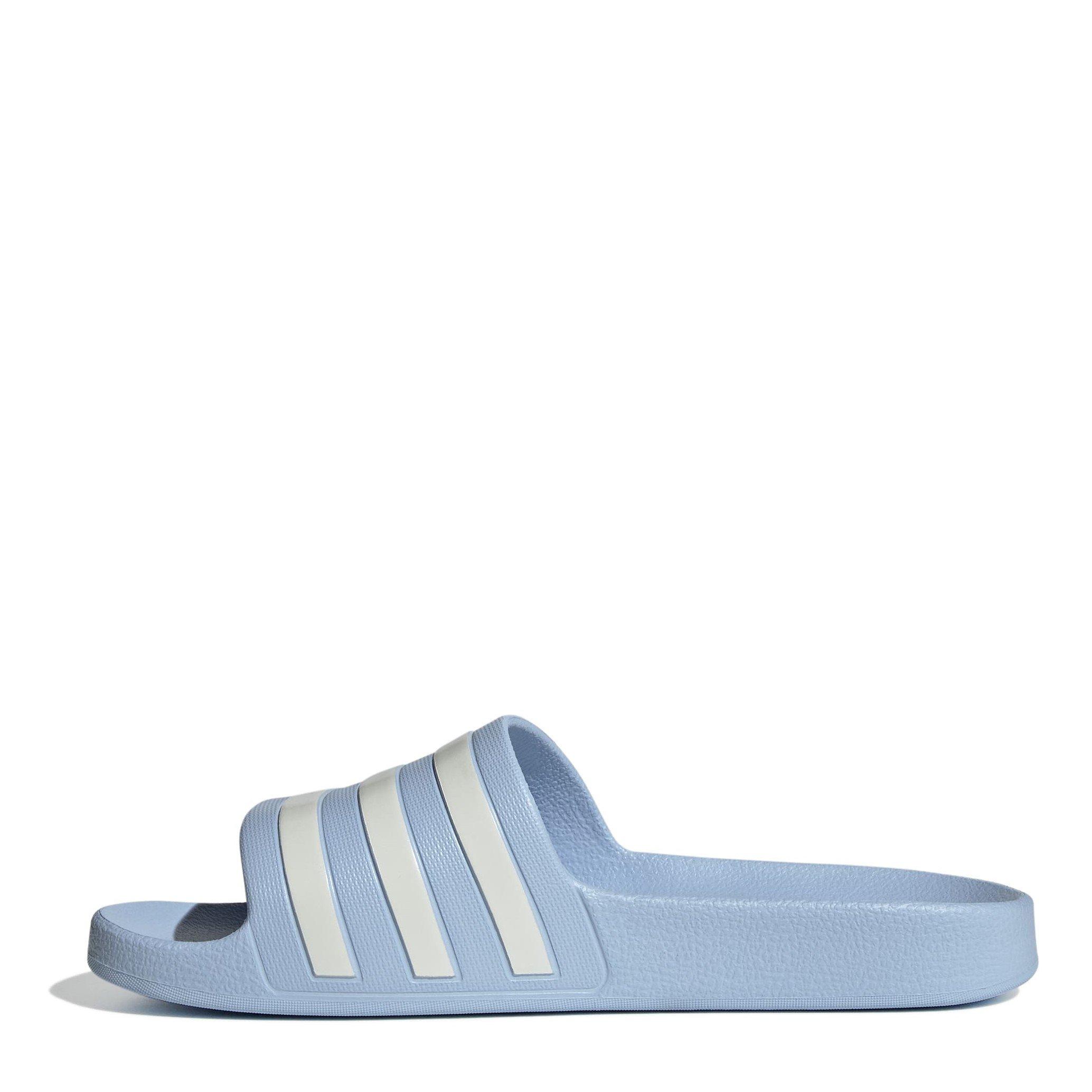 G.Blue/Zero Met - adidas - Adilette Aqua Womens Slide Sandals - 2