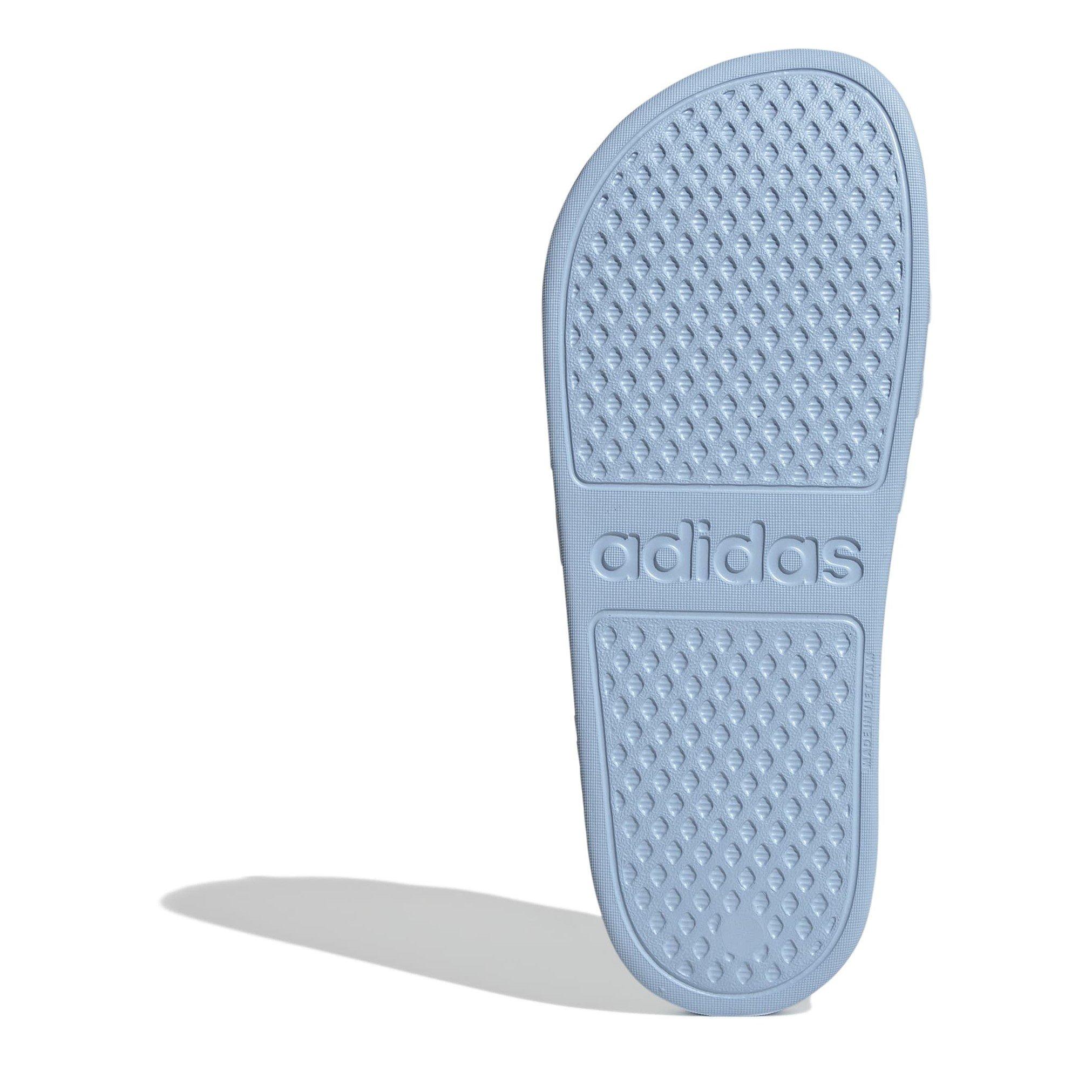 G.Blue/Zero Met - adidas - Adilette Aqua Womens Slide Sandals - 6