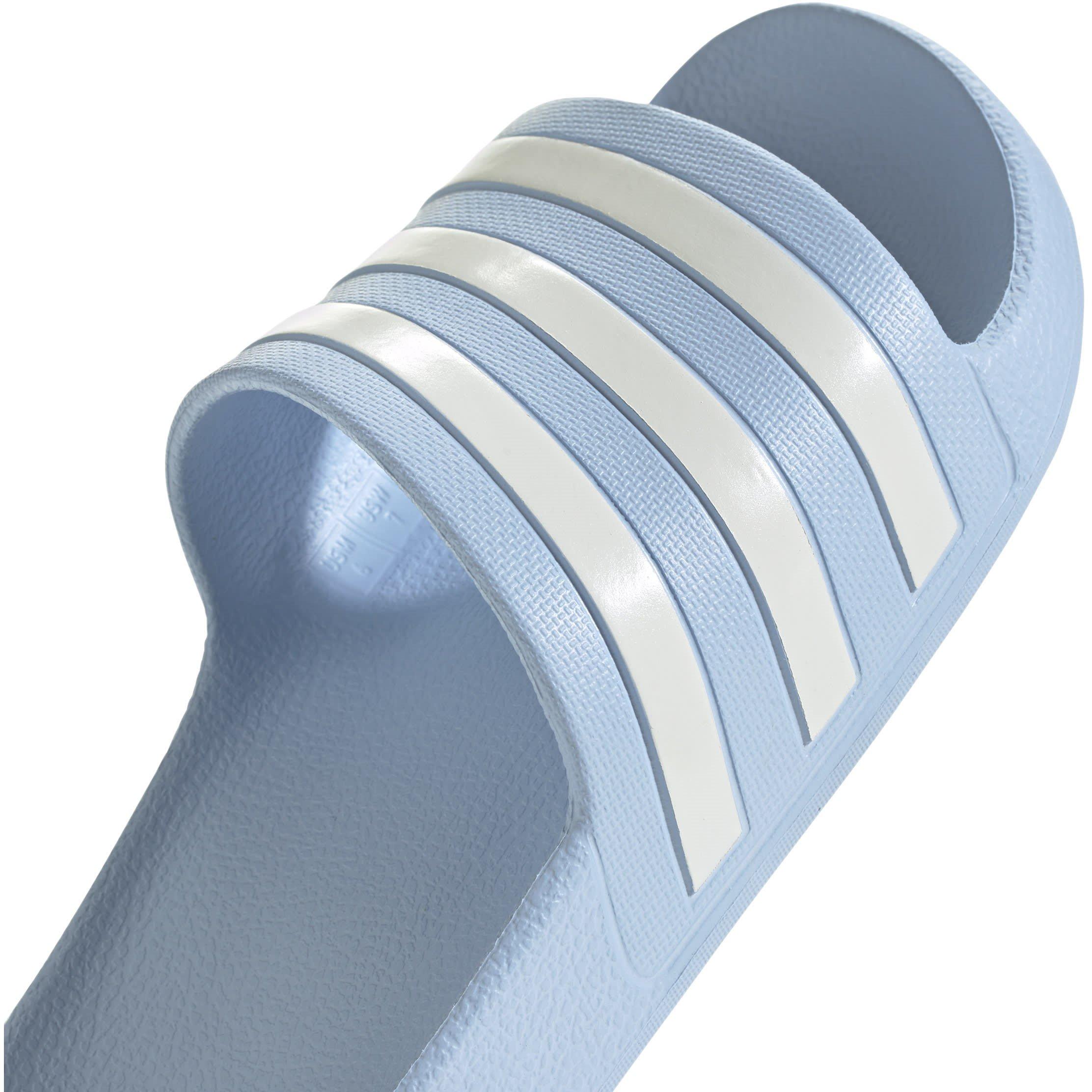 G.Blue/Zero Met - adidas - Adilette Aqua Womens Slide Sandals - 7
