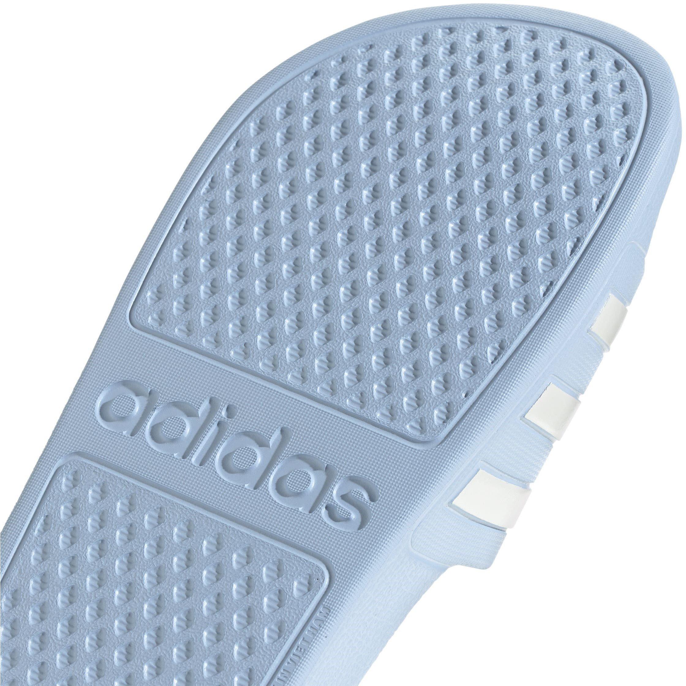 G.Blue/Zero Met - adidas - Adilette Aqua Womens Slide Sandals - 8