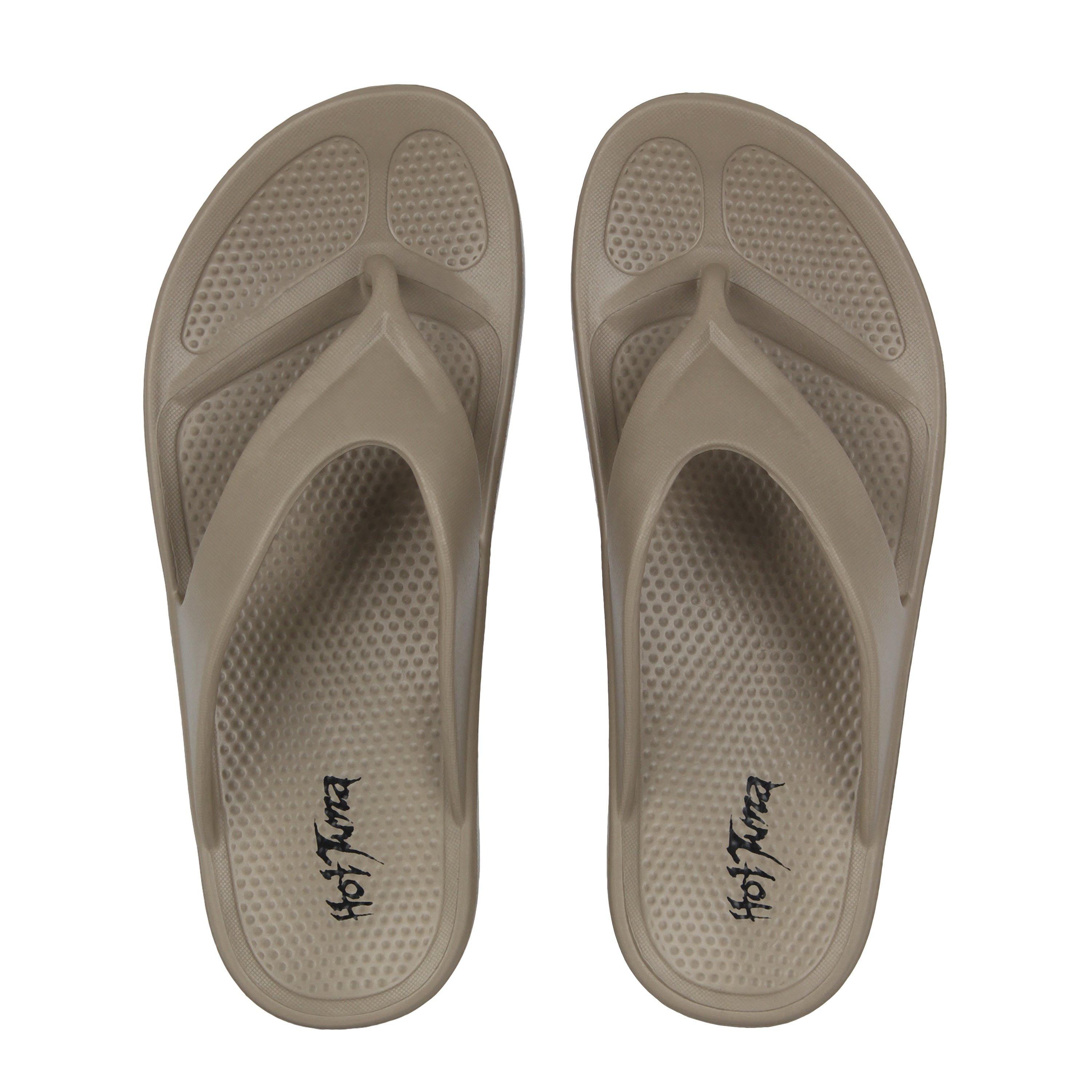 Taupe - Hot Tuna - Flip Flops Womens - 5