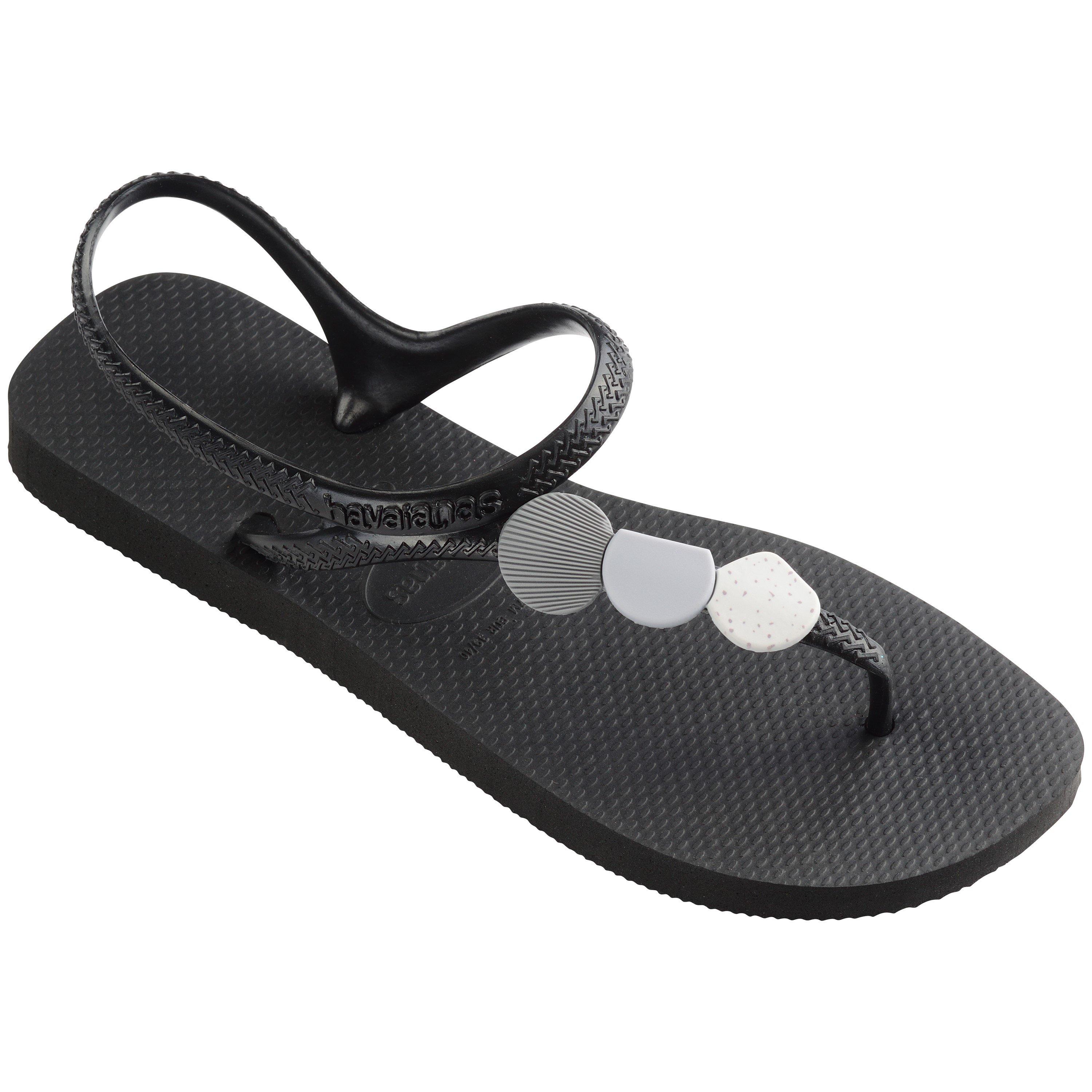 Black/Black - Havaianas - Women's Flash Urban Plus Ballet Rose Flip Flops - 2