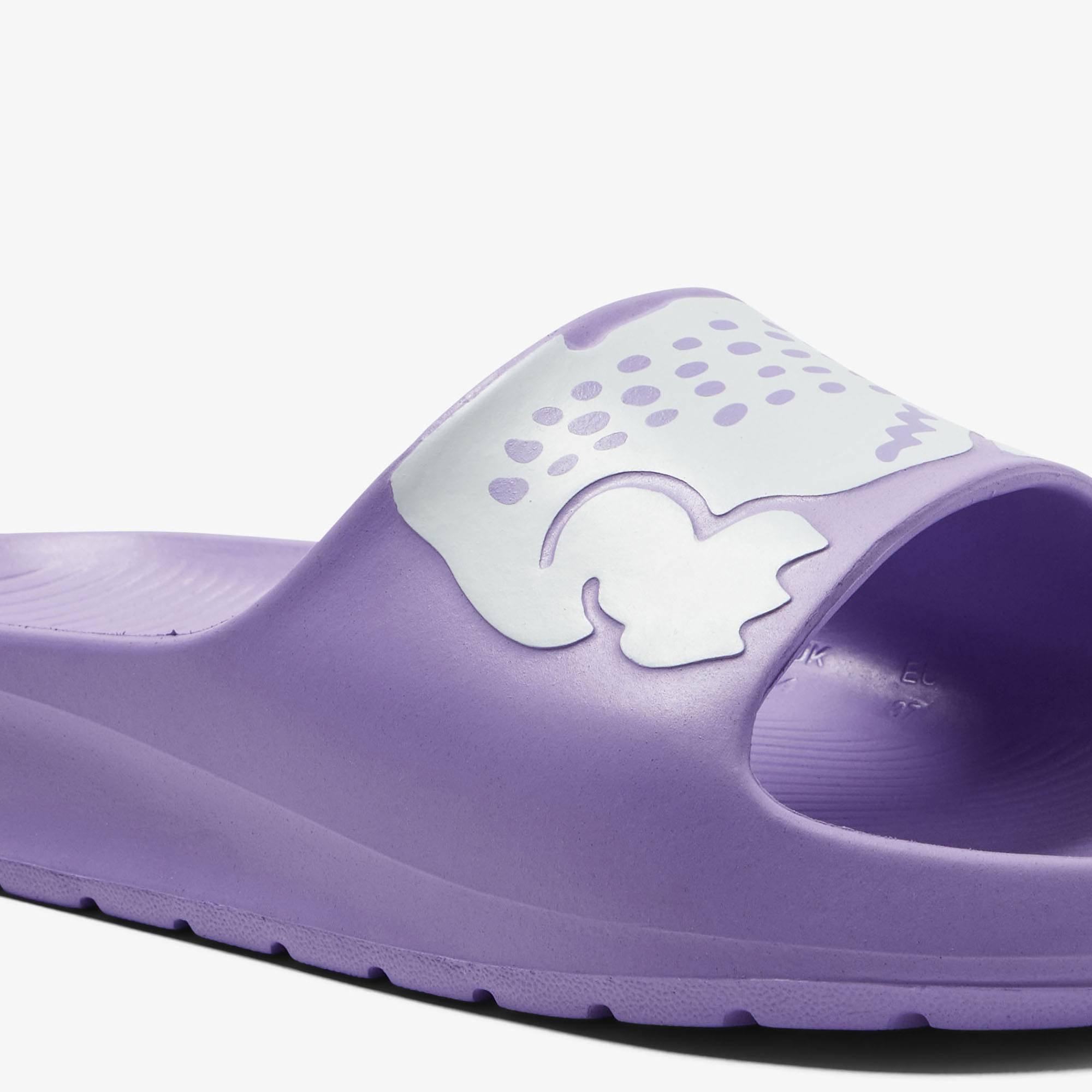 Viola/Bianco - Lacoste - Crocodile 2.0 Sliders - 4