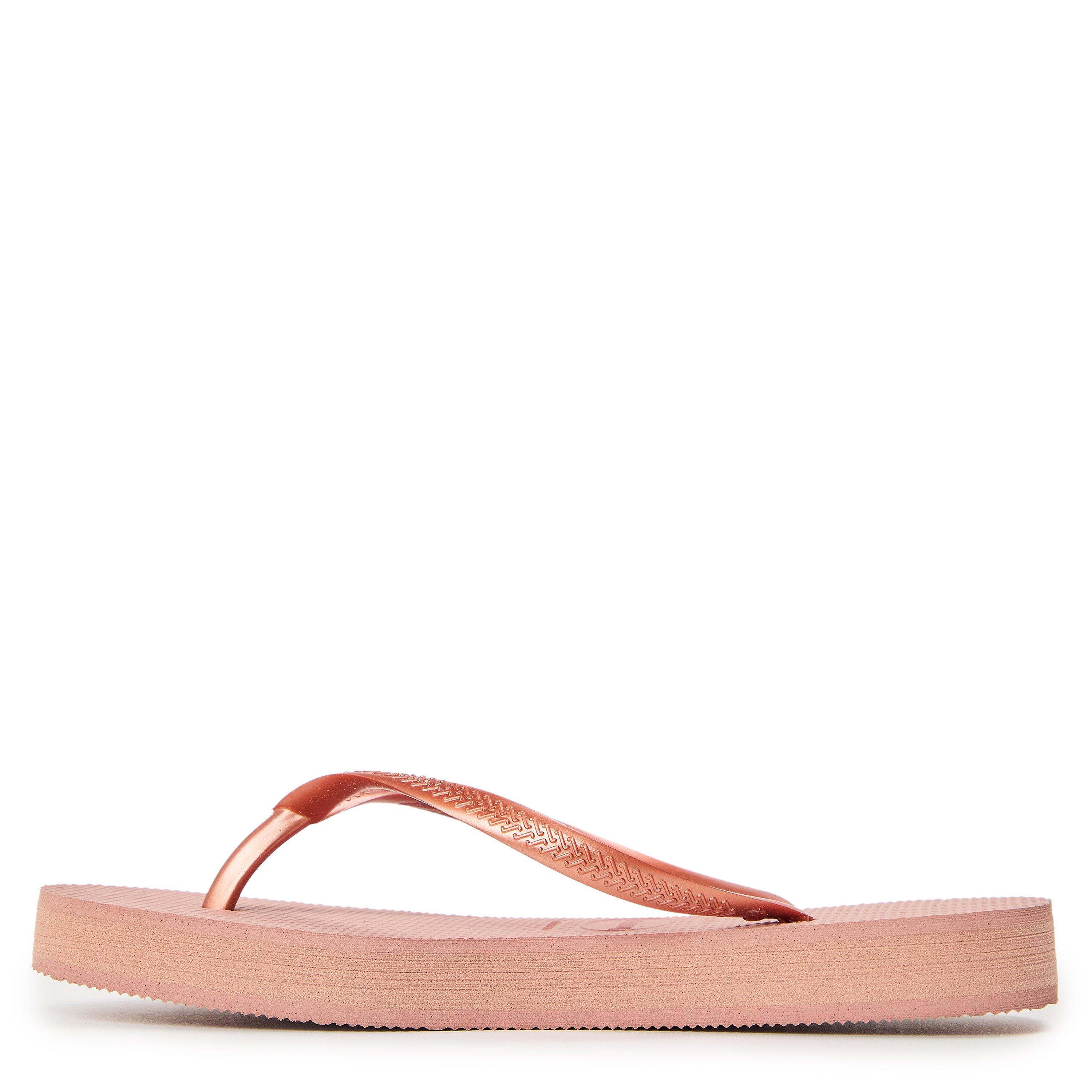 Dark Black - Havaianas - Hav. Slim Flatform Crocus Rose 35/3 Flip Flops Womens - 2