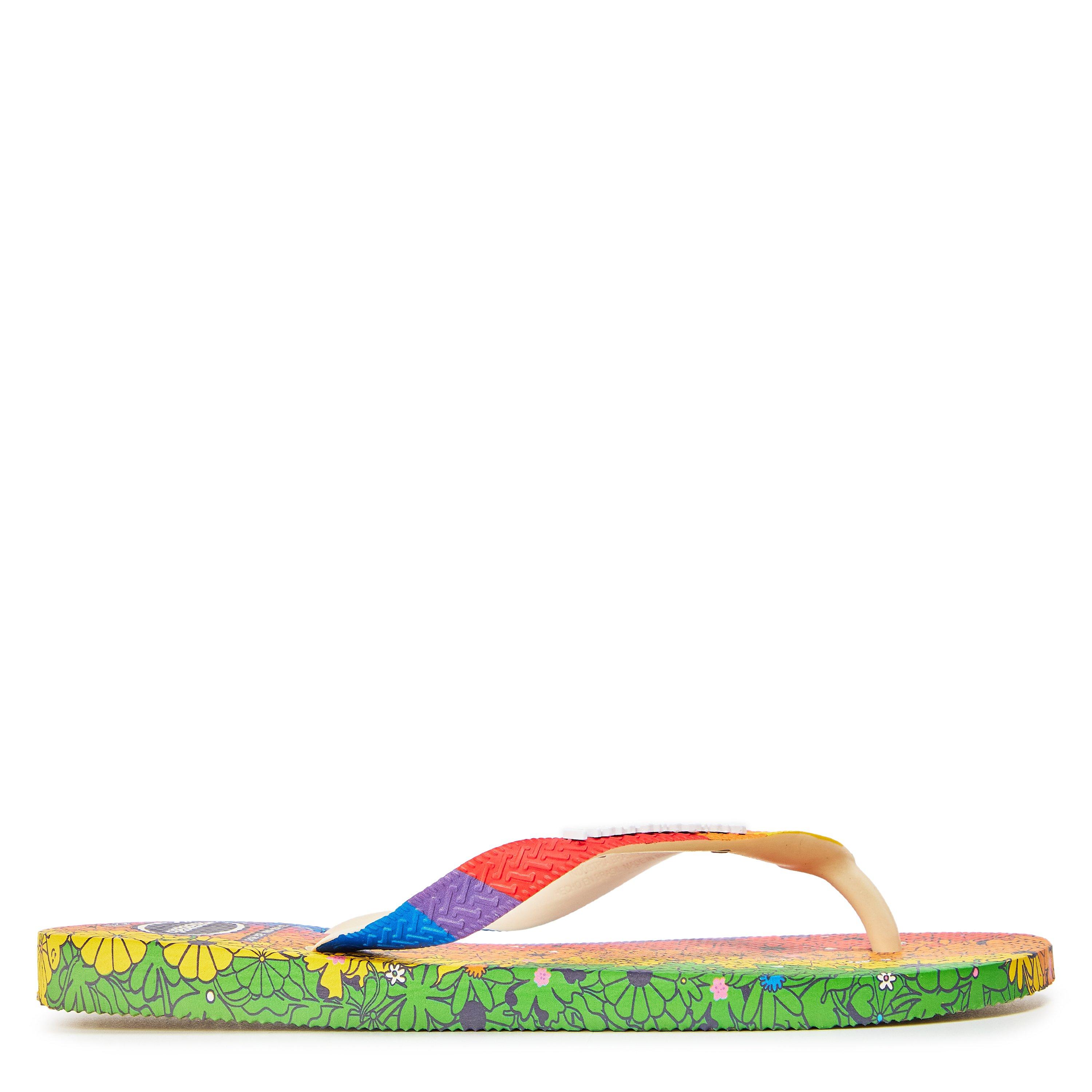 Premium Beige - Havaianas - Hav. Top Pride Premium Beige 37/38 Flip Flops Womens - 1