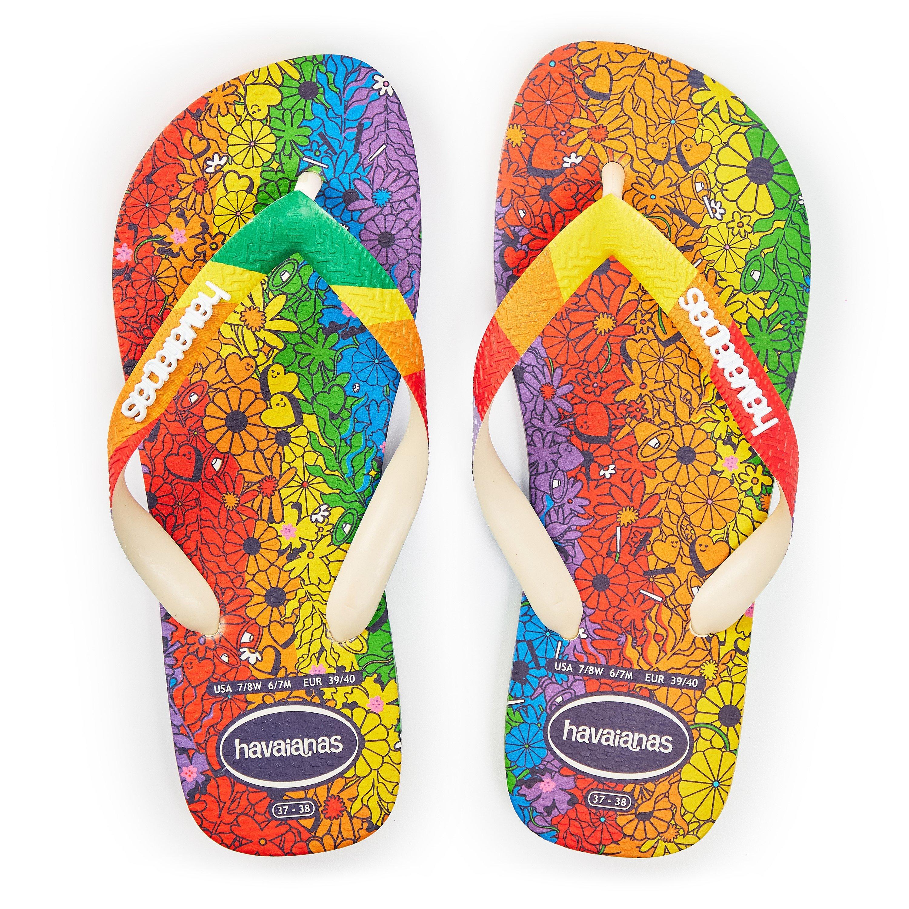 Premium Beige - Havaianas - Hav. Top Pride Premium Beige 37/38 Flip Flops Womens - 4