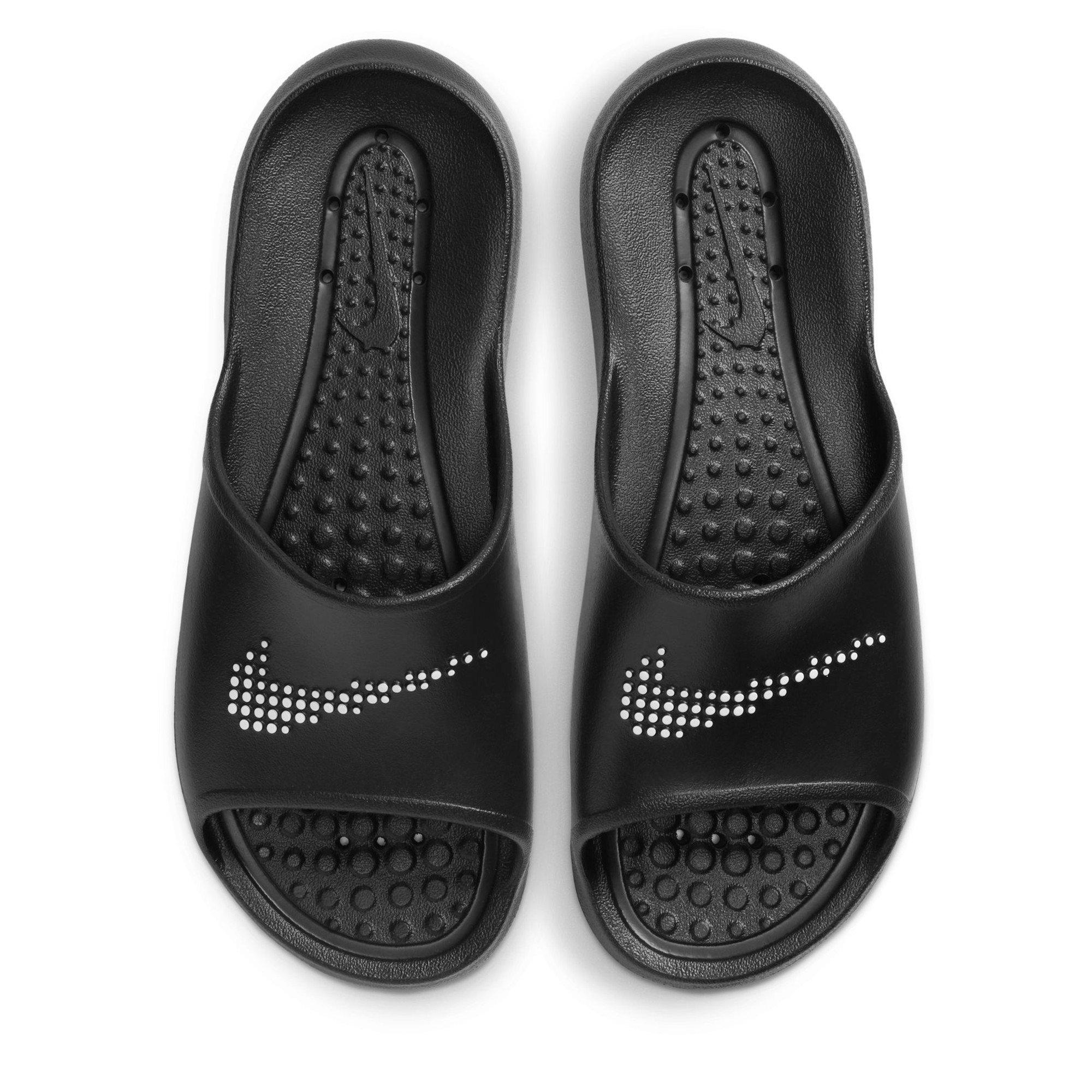 Black/White/Blk - Nike - Victori One Mens Slide Sandals - 3