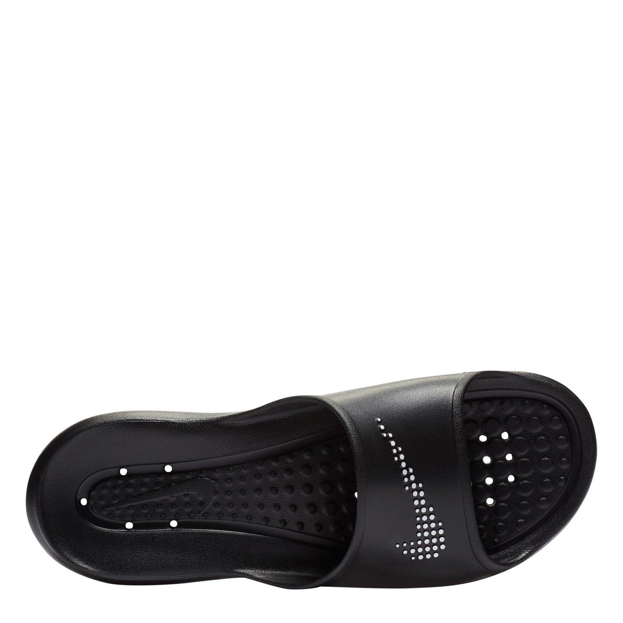 Black/White/Blk - Nike - Victori One Mens Slide Sandals - 6