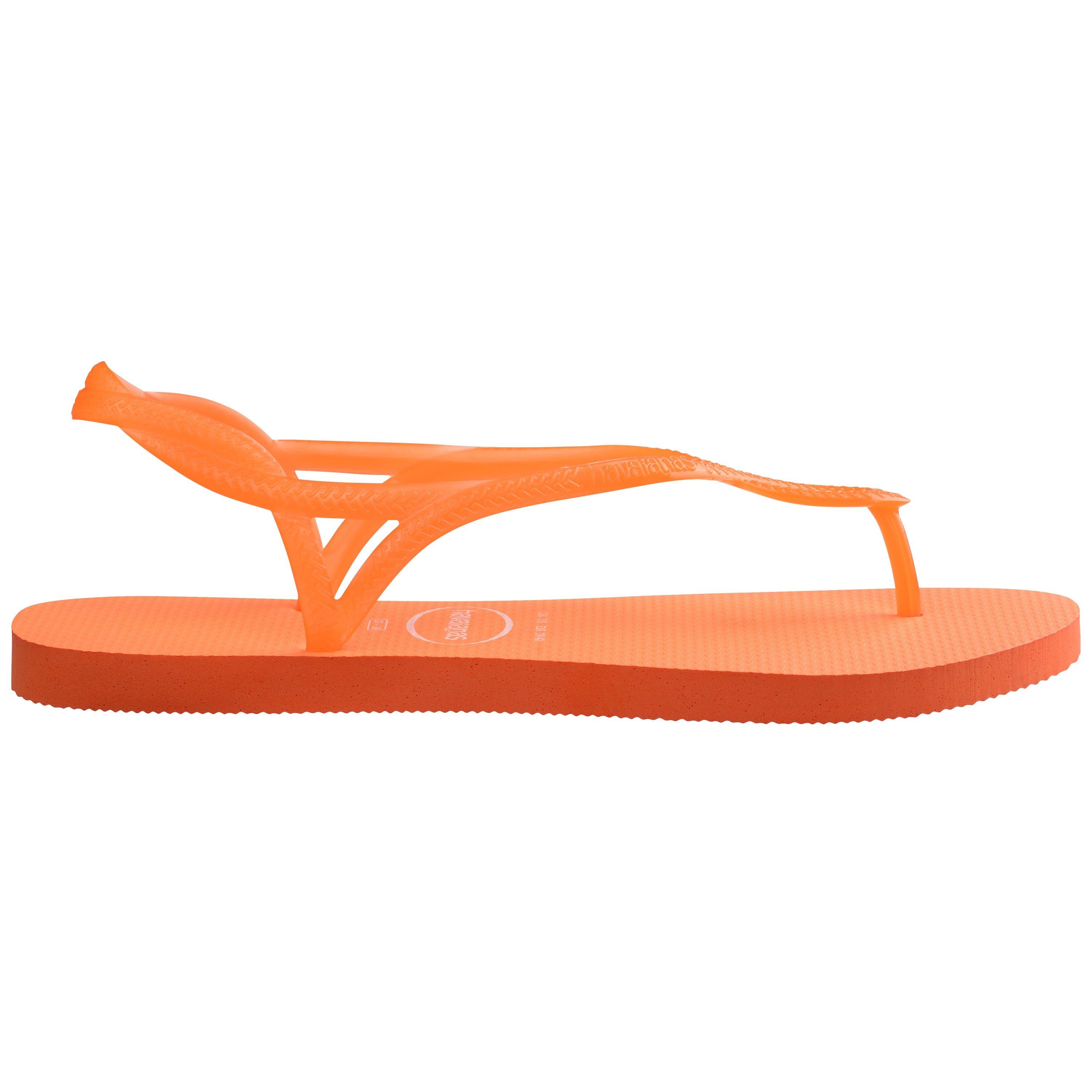 Havaianas Women's Neon Flip Flops - Orange - 8