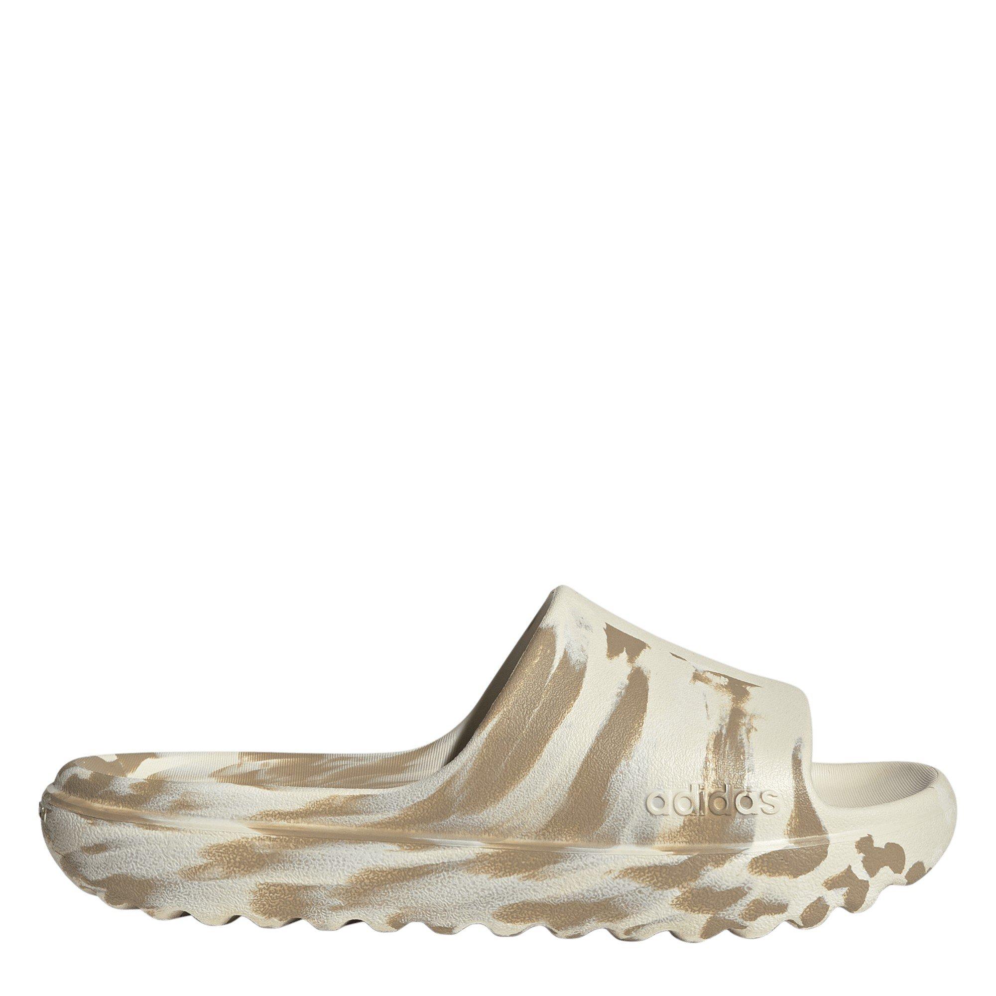 Adidas Women's Adilette Lumia Slides - Brown Marble - 6 (39.3)