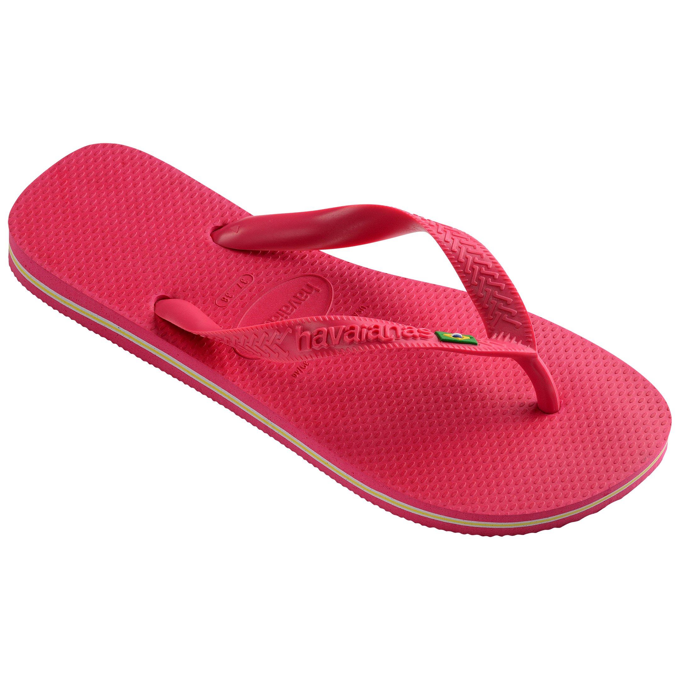 Pink Paradise - Havaianas - Hav. Brasil Pink Paradise 35/36 Flip Flops Womens - 2