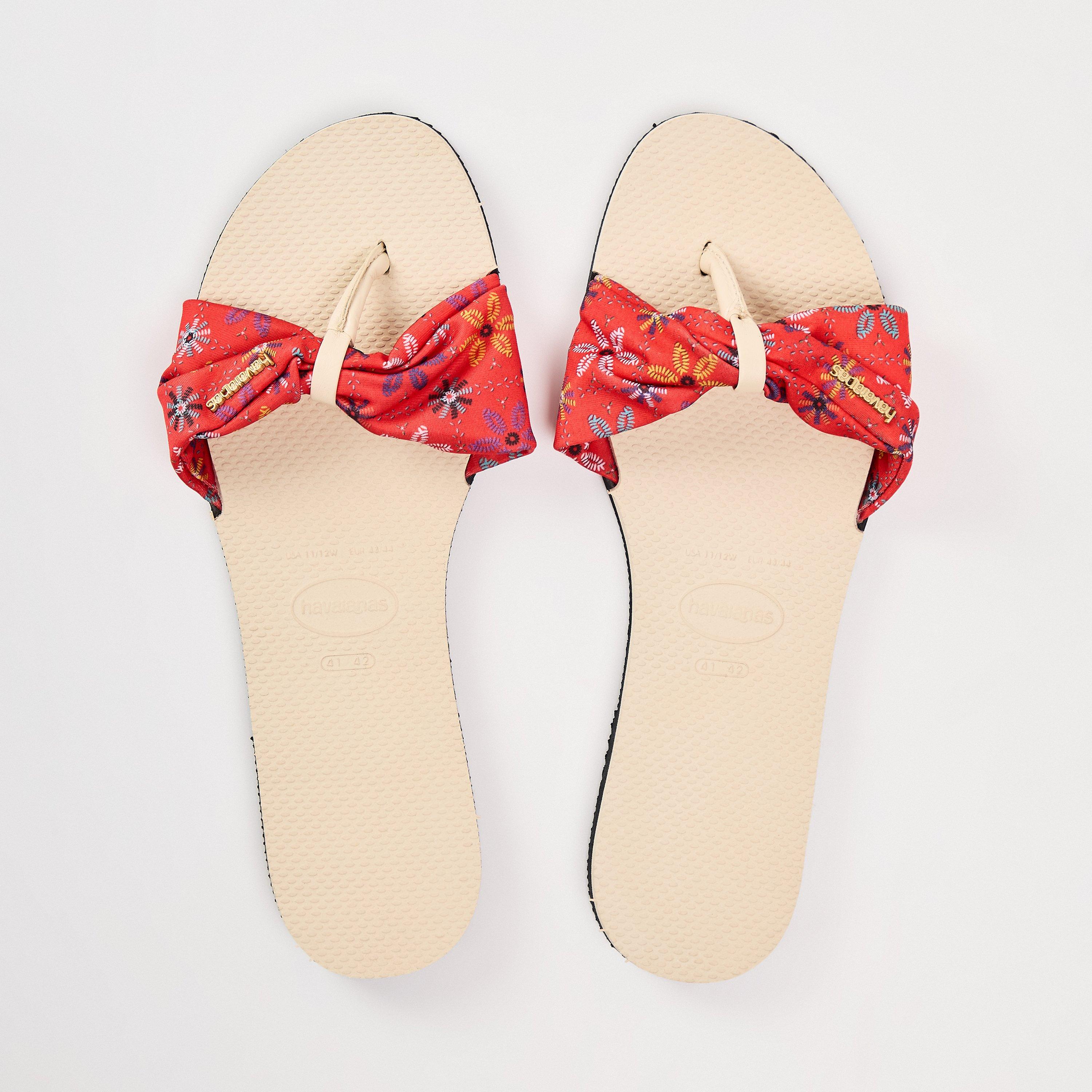 Beige - Havaianas - Hav. You Saint Tropez Beige 39/40 Flip Flops Womens - 3