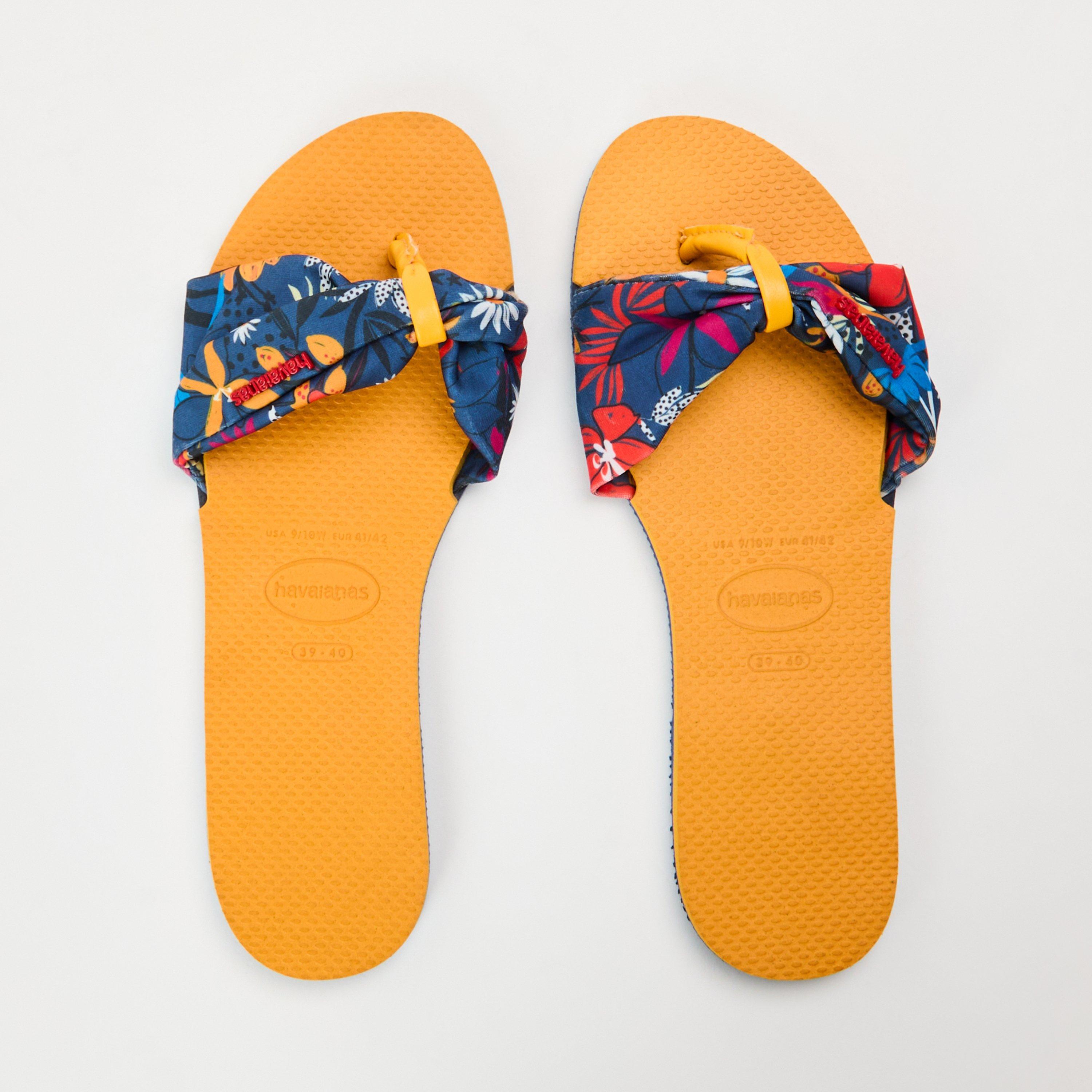 Yellow - Havaianas - Hav. You Saint Tropez Beige 39/40 Flip Flops Womens - 4