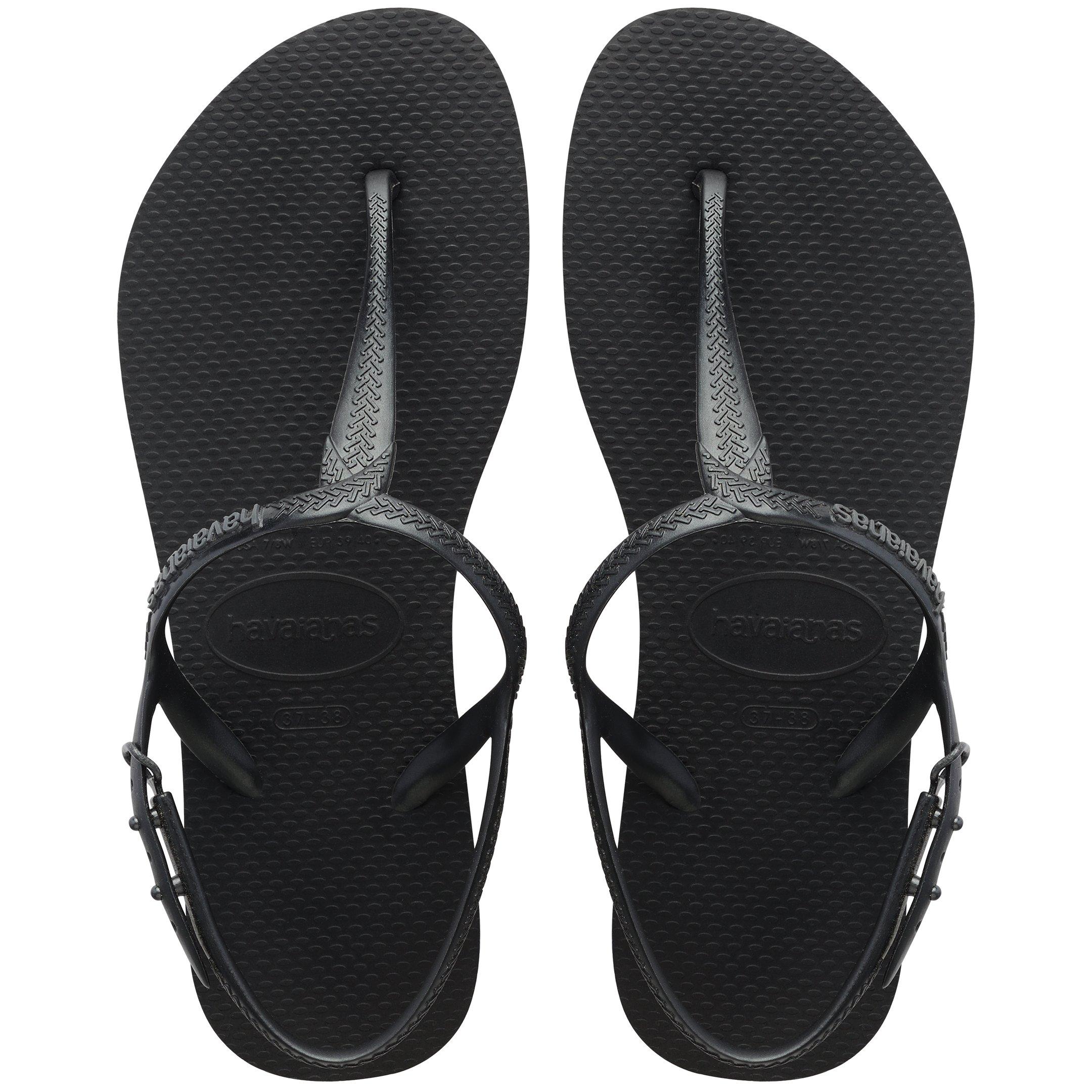 Black - Havaianas - Hav. Twist Black 35/36 Flip Flops Womens - 3