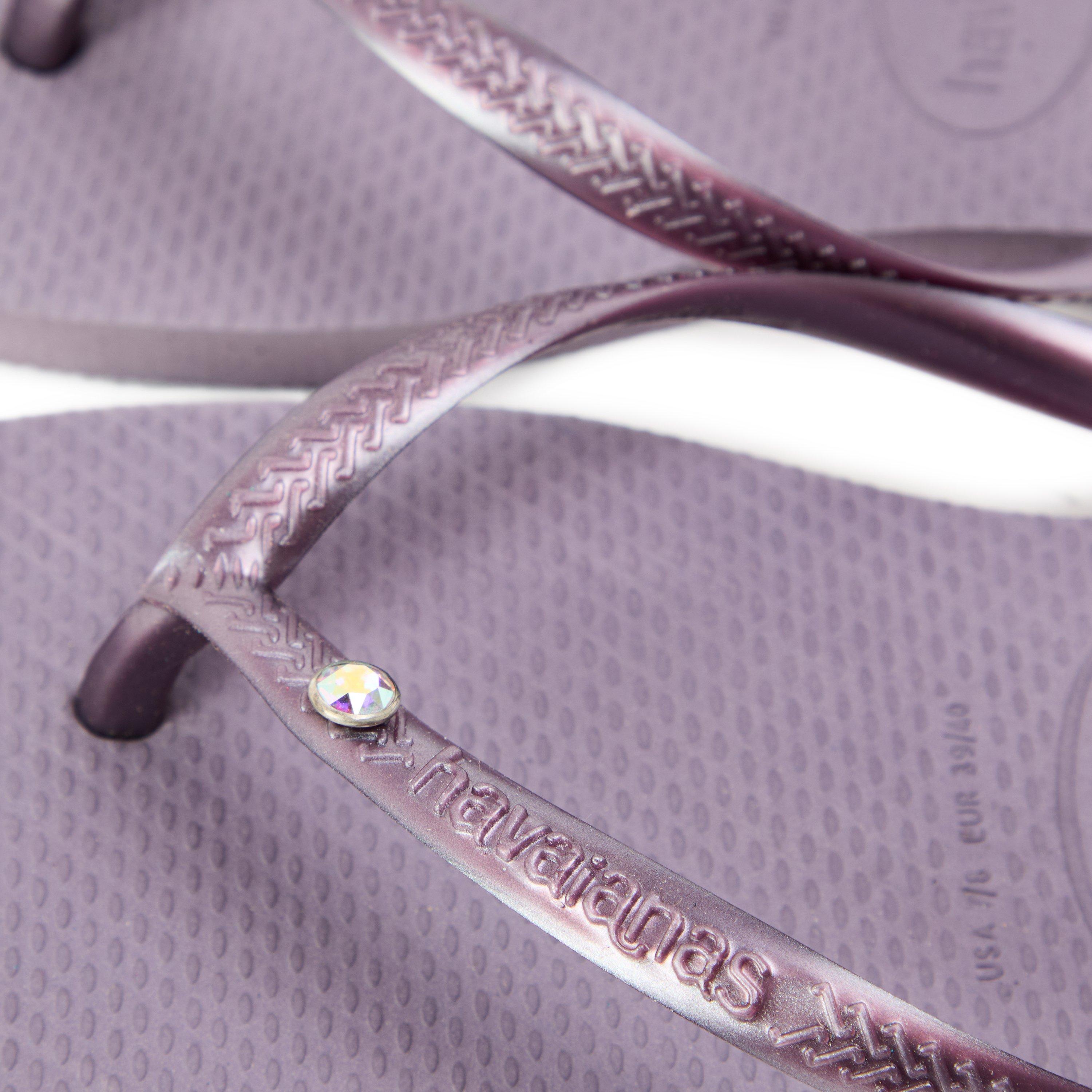 Malve - Havaianas - Women's Slim Crystal Ballet Rose Flip Flops - 3