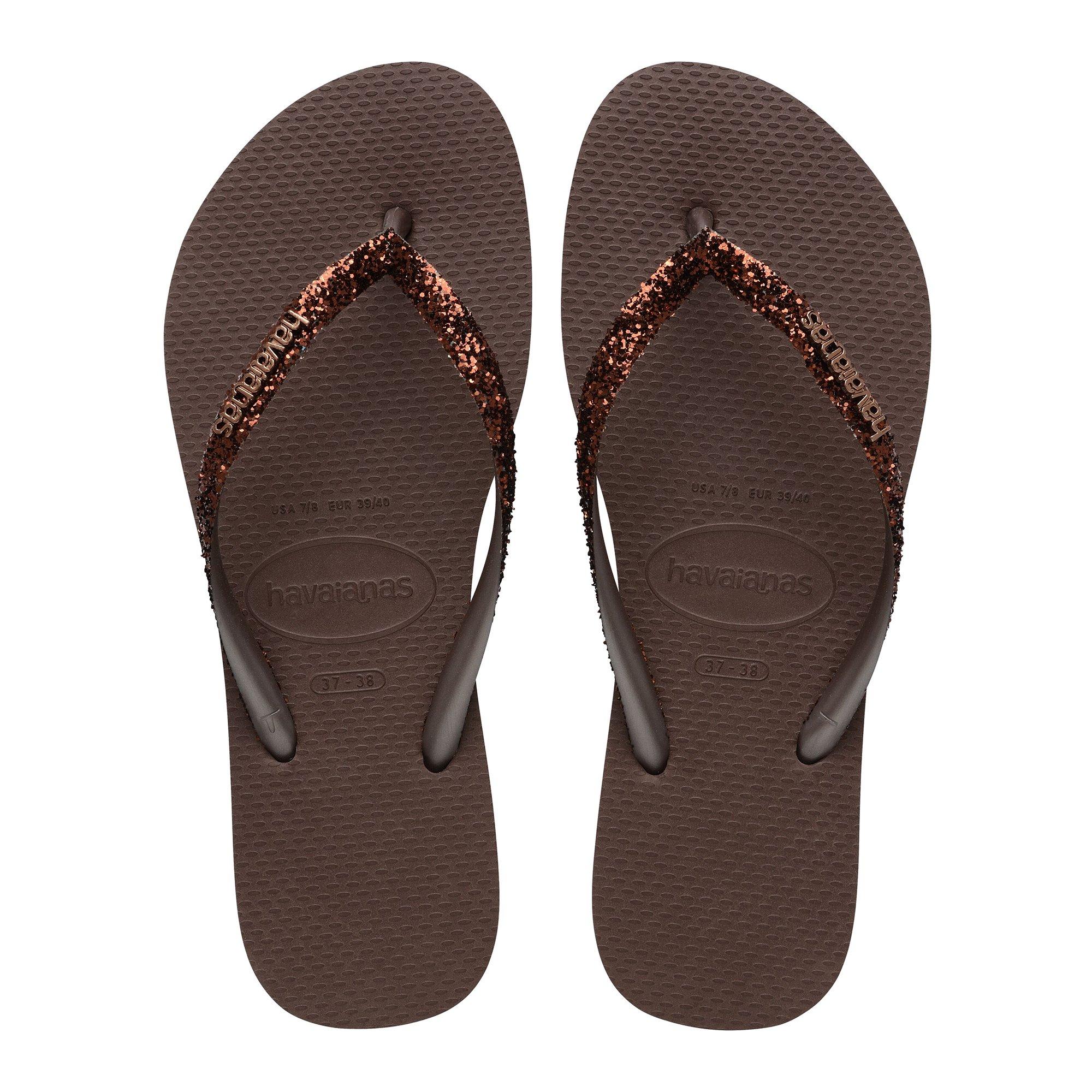 Havaianas Women's Flip Flops - Dark Brown - 3-4(35/36)