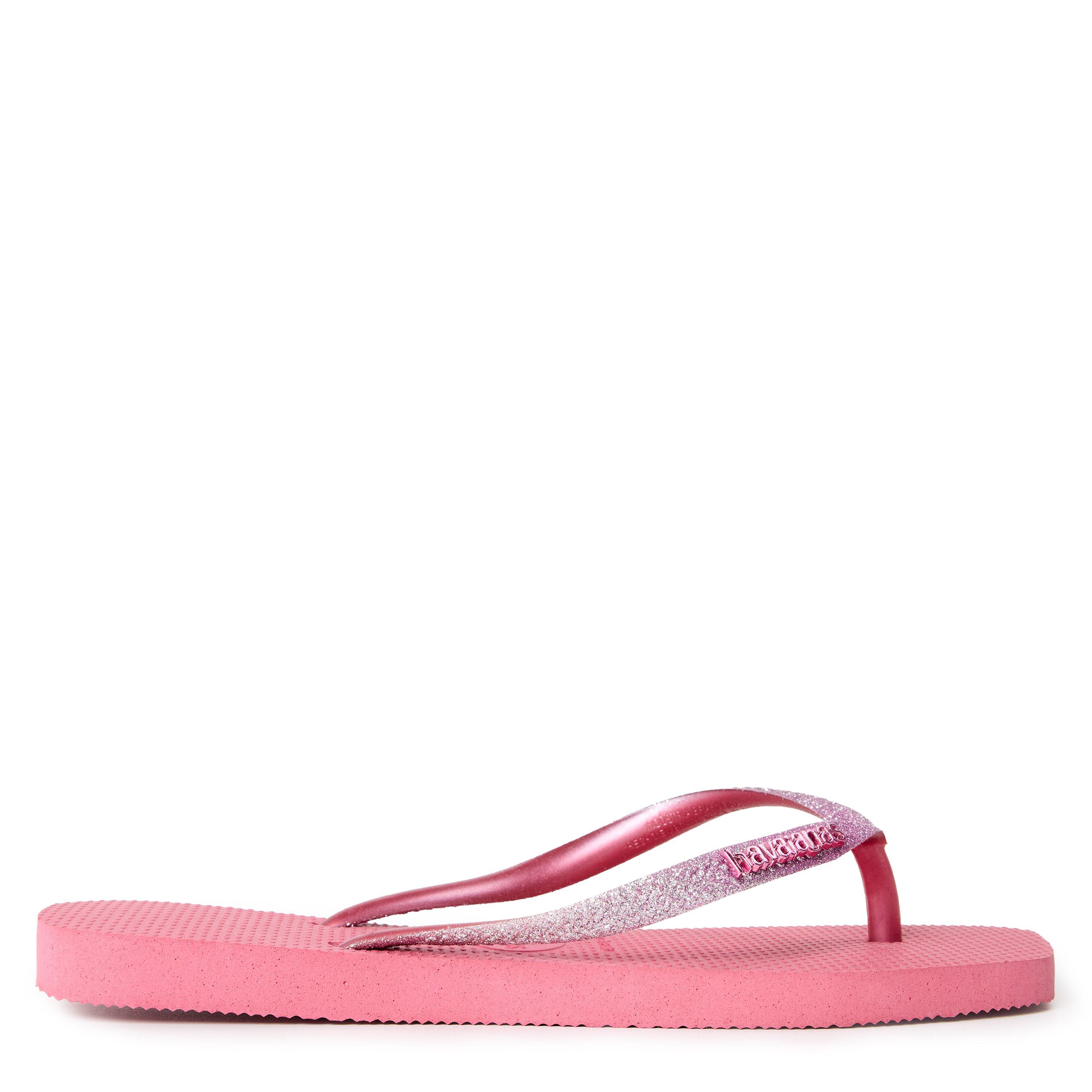 Velvet Rose - Havaianas - Hav. Square Glitter Ice Grey 39/40 Flip Flops Womens - 1