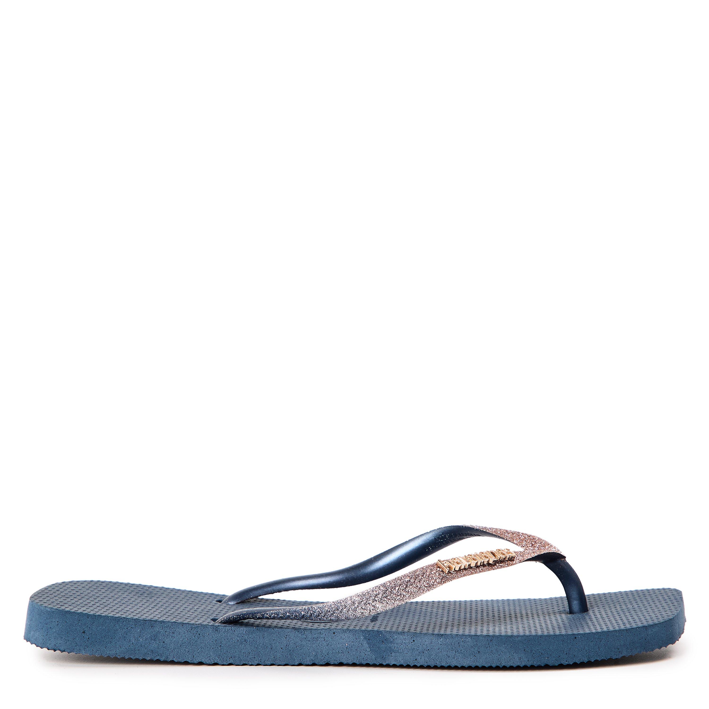 Havaianas Hav. Square Glitter Ice Grey 39/40 Flip Flops Womens