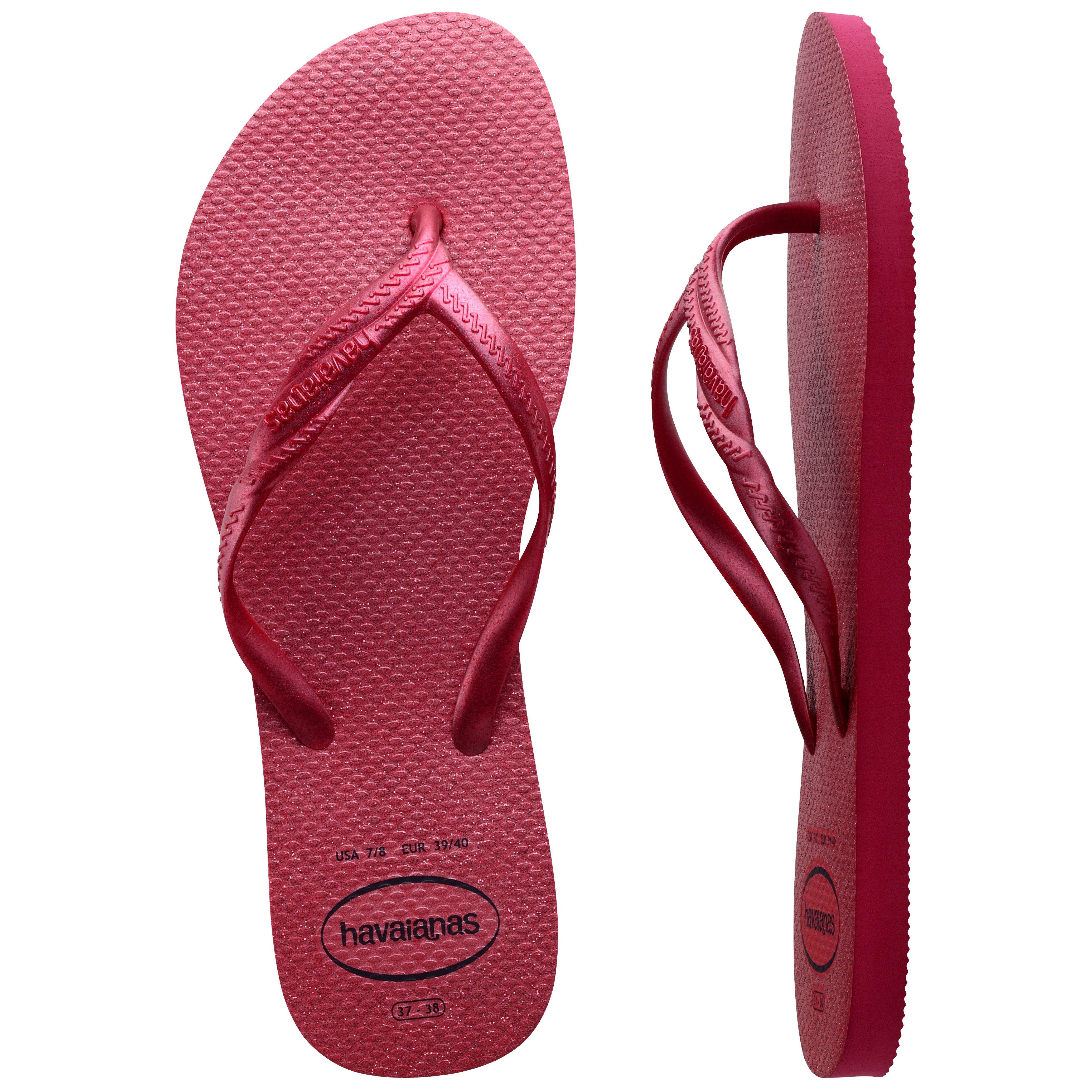 Pink - Havaianas - Hav. Fantasia Gloss Pink Paradise 4 Flip Flops Womens - 3