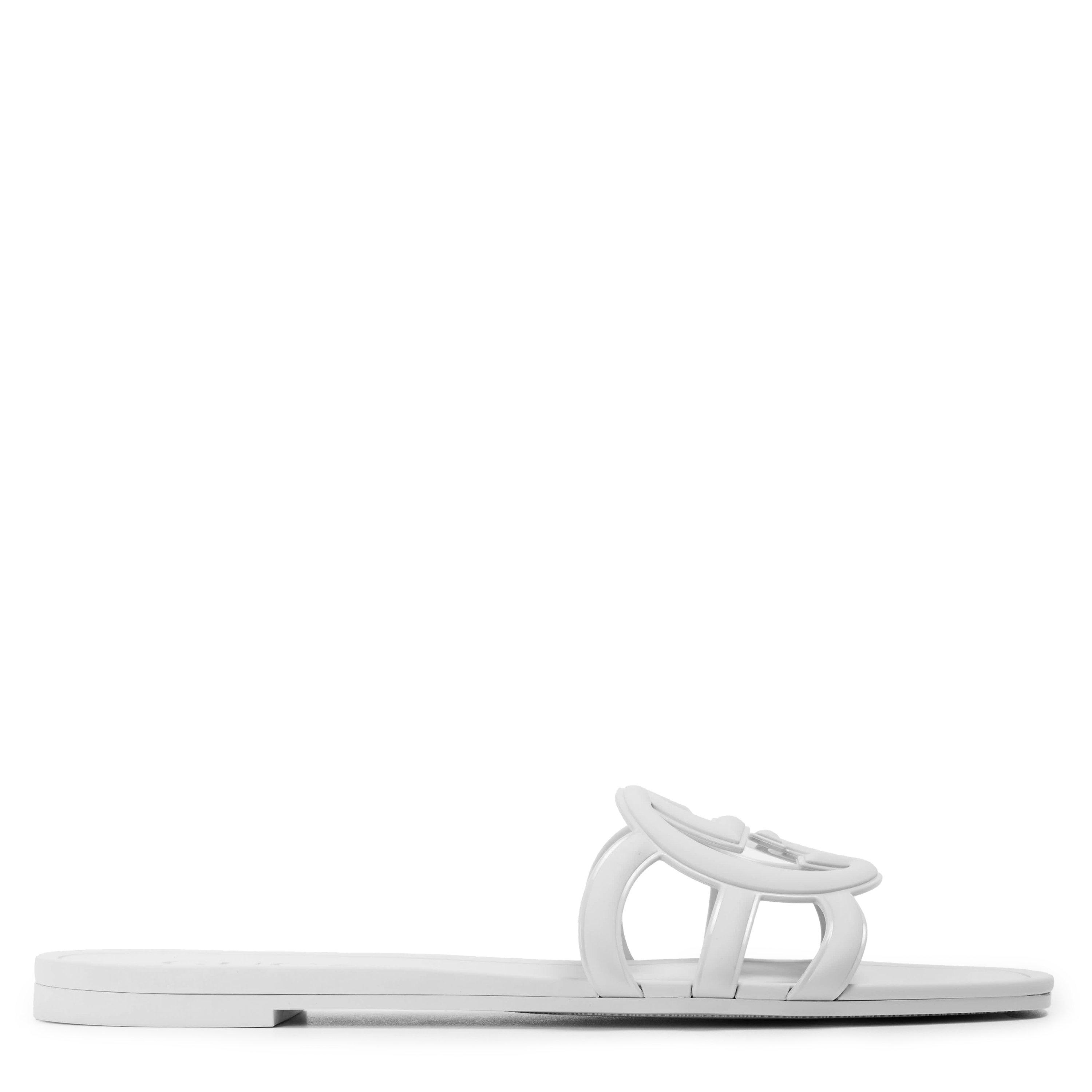 Gucci Interlocking G Sandals - Mystic White - Size 6 (39)