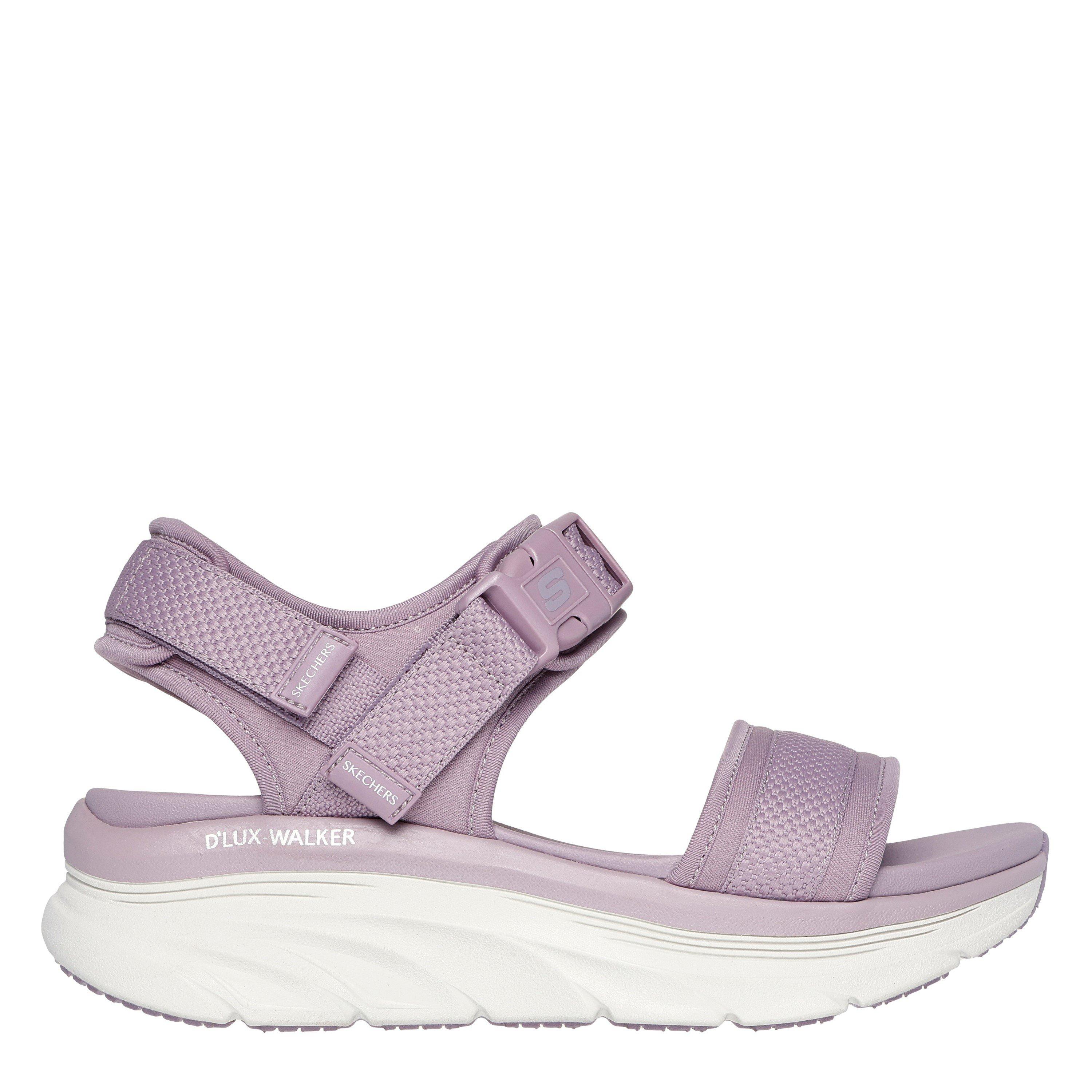 Lavande - Skechers - Adjustable Buckle Double Band Sling Sports Sandals Womens - 3