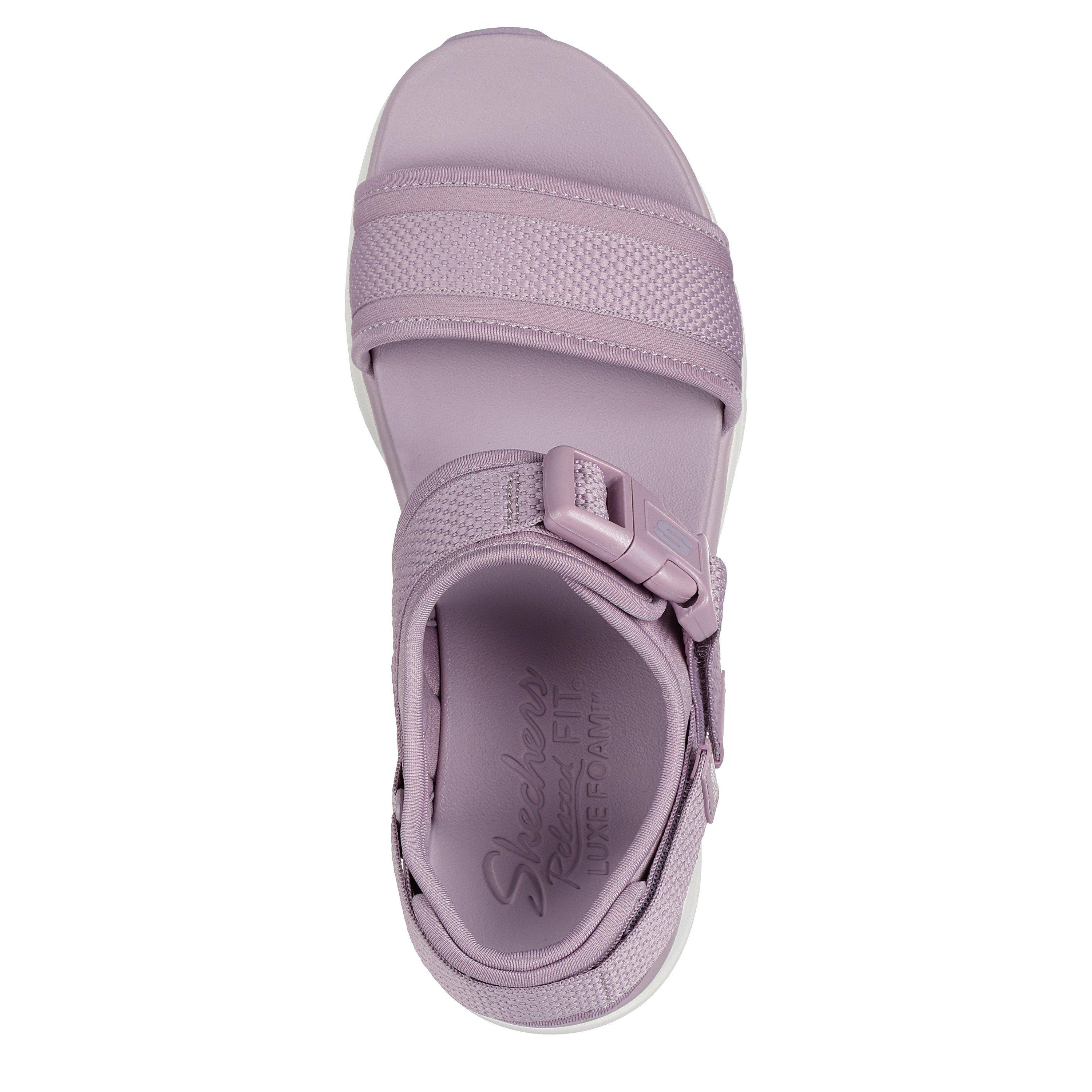 Lavande - Skechers - Adjustable Buckle Double Band Sling Sports Sandals Womens - 5